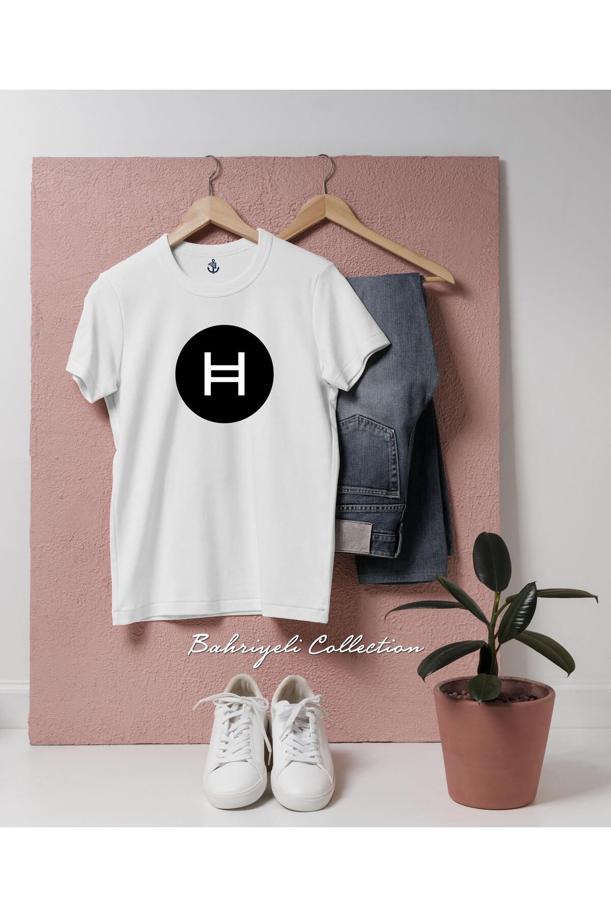 bahriyeli.jpeg Oversize HBAR Hedera Hashgraph Coin Tasarımlı Unisex T-Shirt