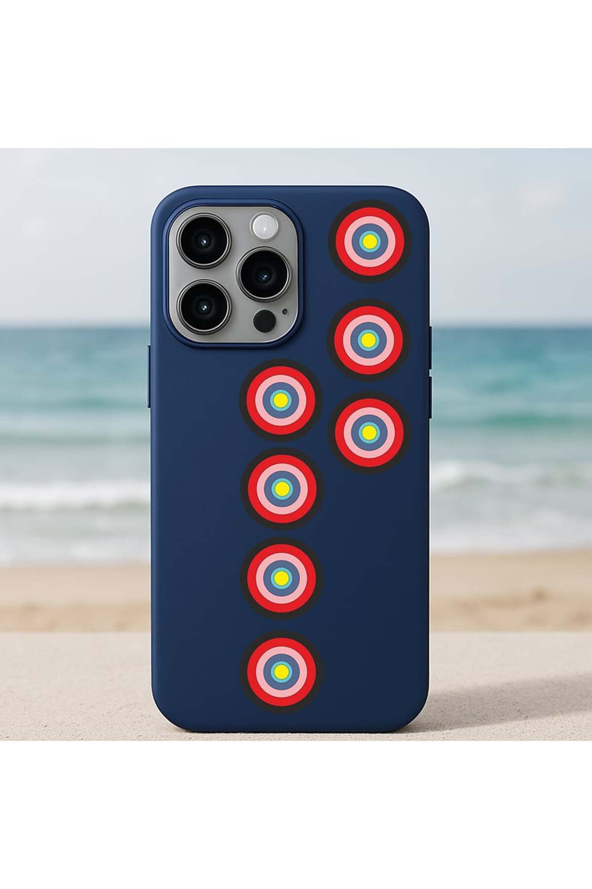 DEMİNA iPhone 15 Uyumlu Nazar Boncuğu Tasarım Baskılı Lansman Kılıf