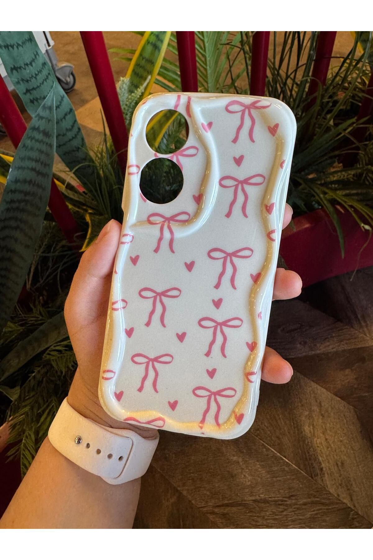 KILIF STORE oppo a60 pembe fiyonklu telefon kılıfı