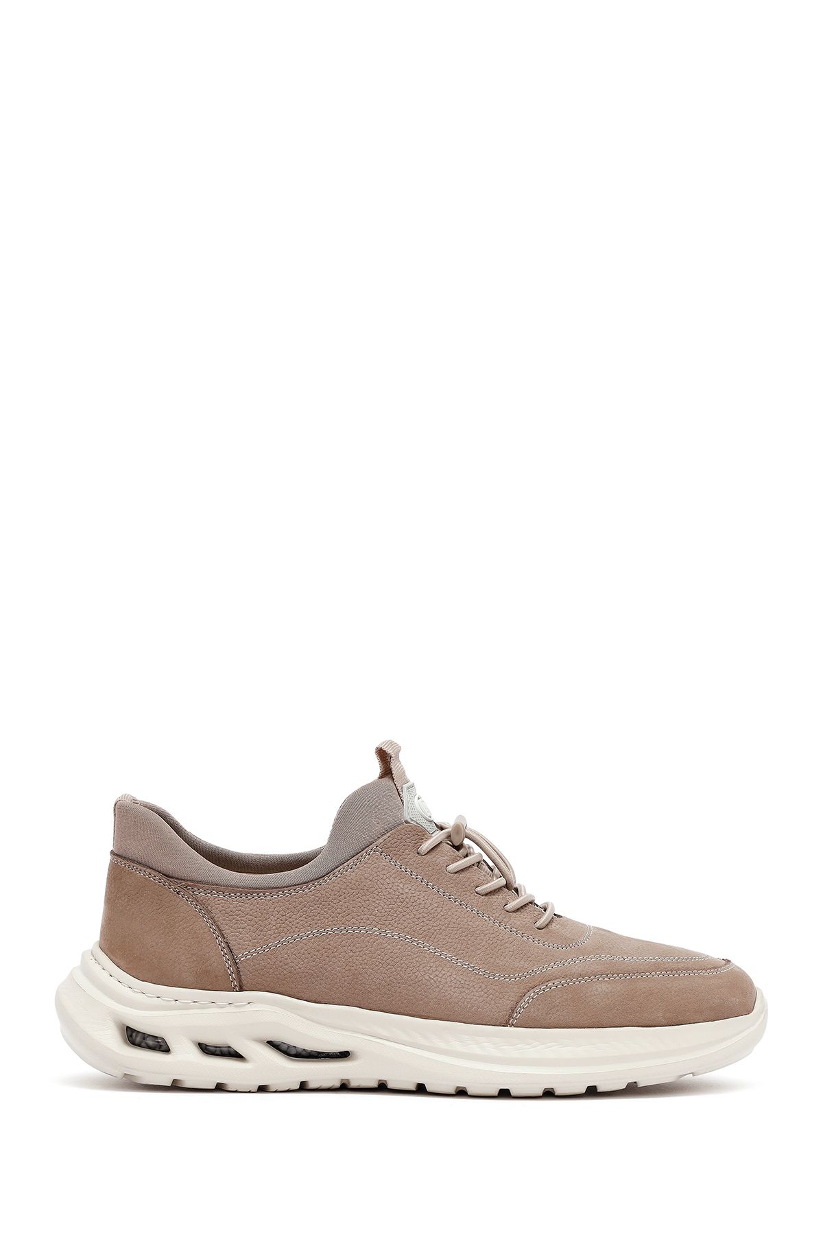 Derimod Erkek Vizon Bağcıklı Nubuk Deri Sneaker 25SFD6760V3