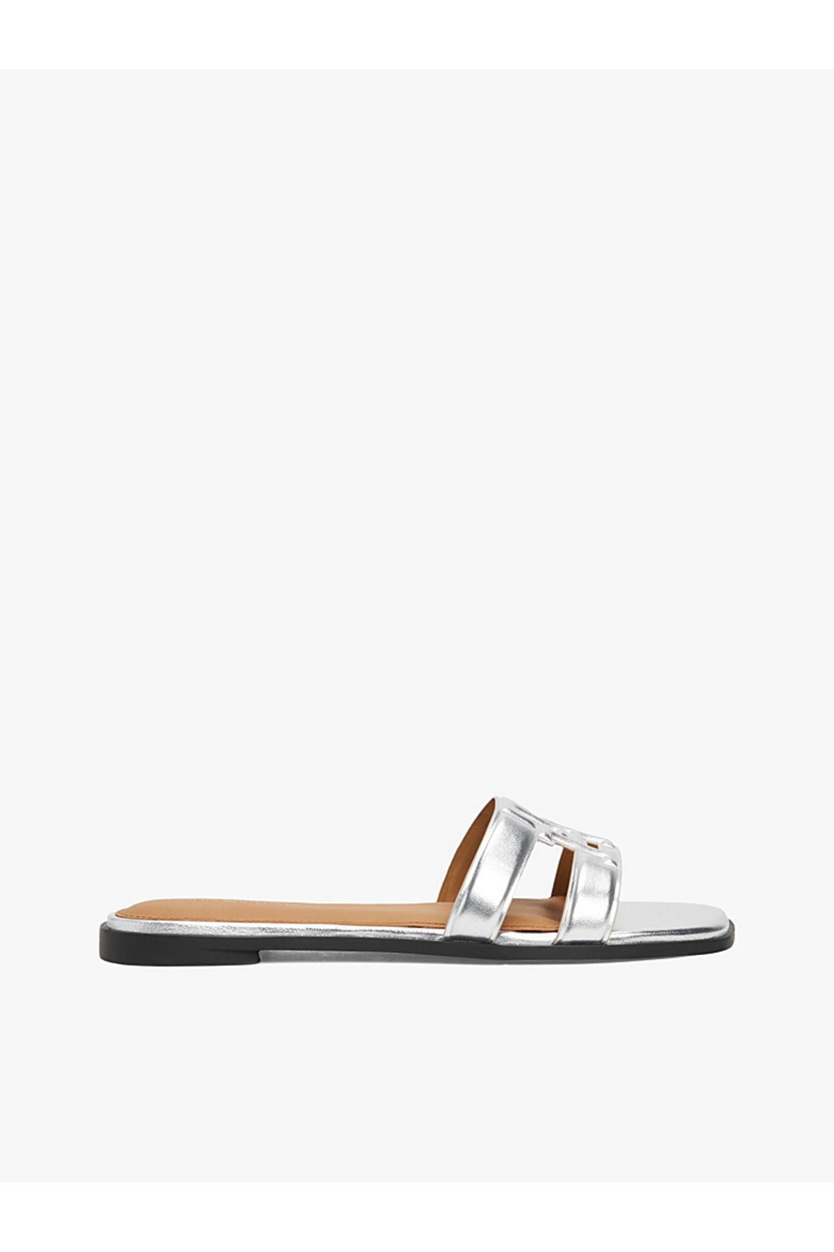 Tommy Hilfiger Metallic Leather TH Monogram Mules