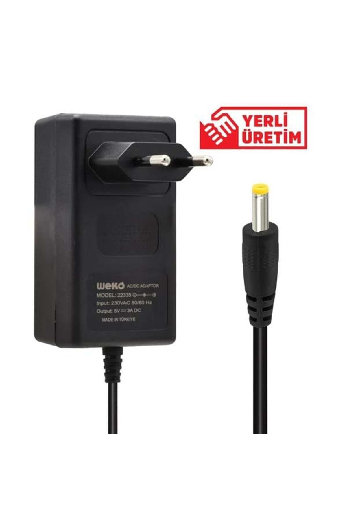 Roses Store Weko 5 Volt - 3 Amper 2.5*0.7 Uçlu Priz TiPi Adaptör