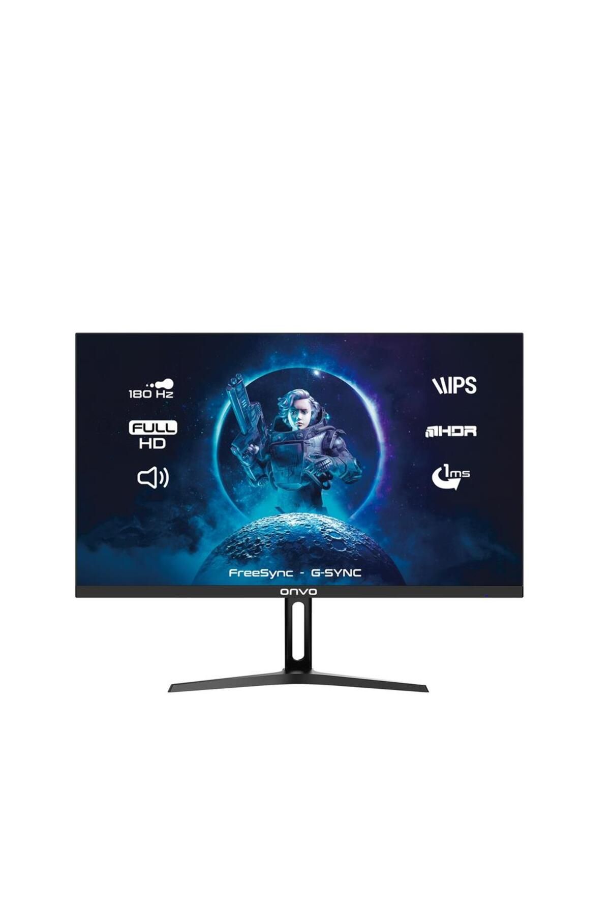 Vobotek Teknoloji Onvo 24" OV24MNT202G Fast IPS 180 Hz 1ms Fhd Freesync - Multimedya G Sync Oyuncu Monitörü
