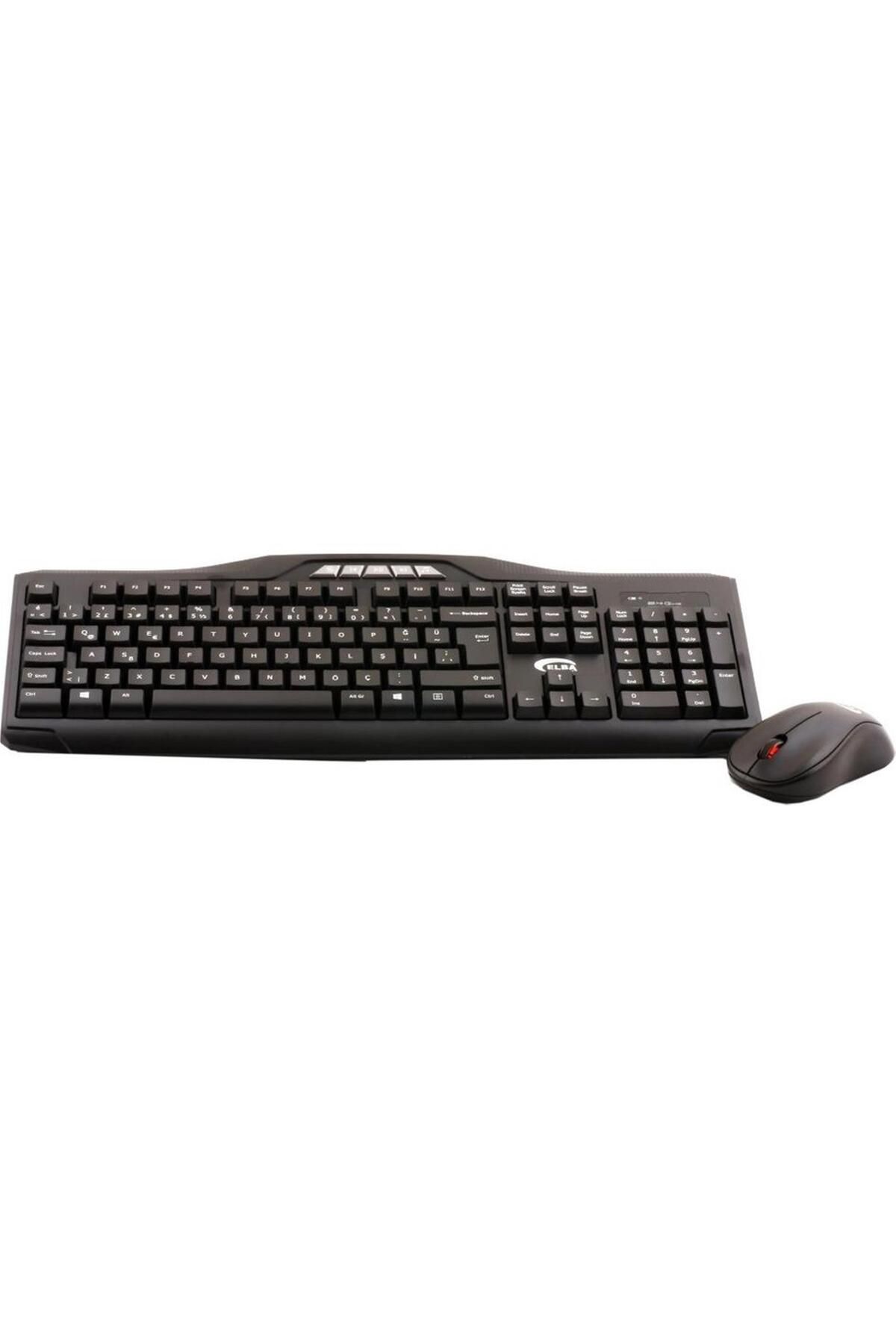 Vobotek Teknoloji Elba Ec-266 Q Usb Siyah Kablosuz Klavye Mouse Set Multimedya tuşları mevcuttur