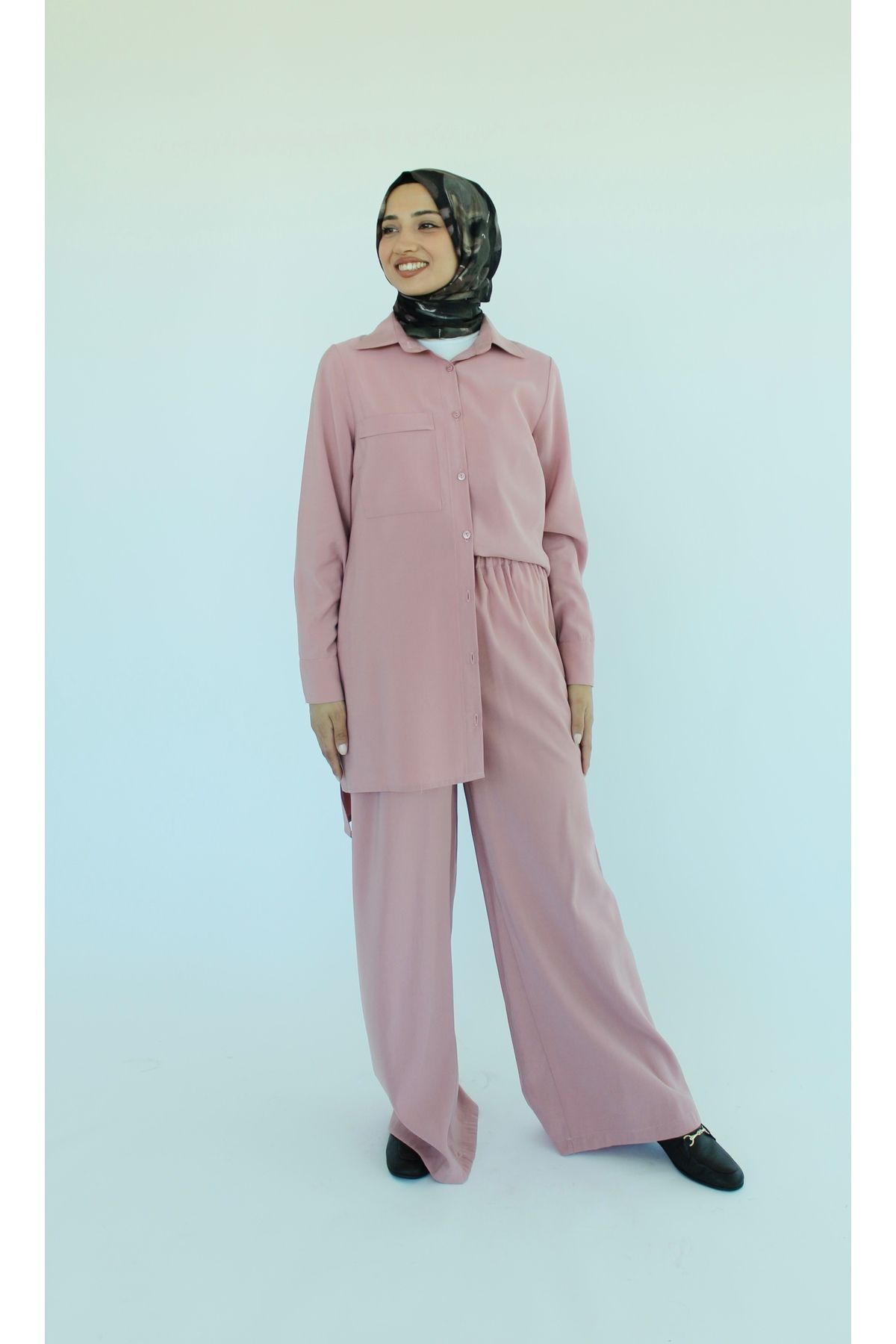 Aze Official Düğmeli Gömlek – Pantolon Takım