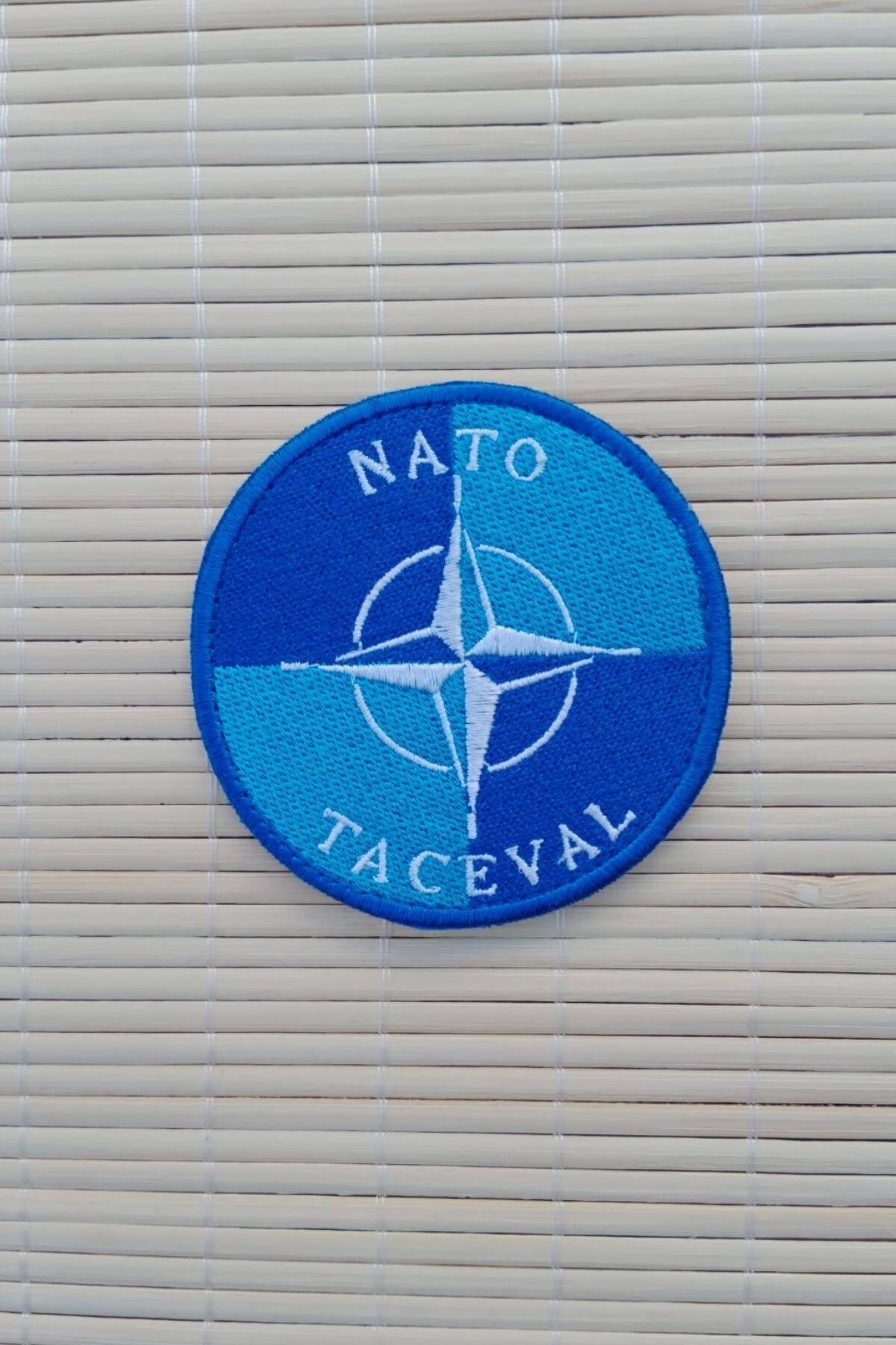 İZMİR ASKERİ MALZEME Nato Taceval Yazili Nakis islemeli Arma Pec Patch