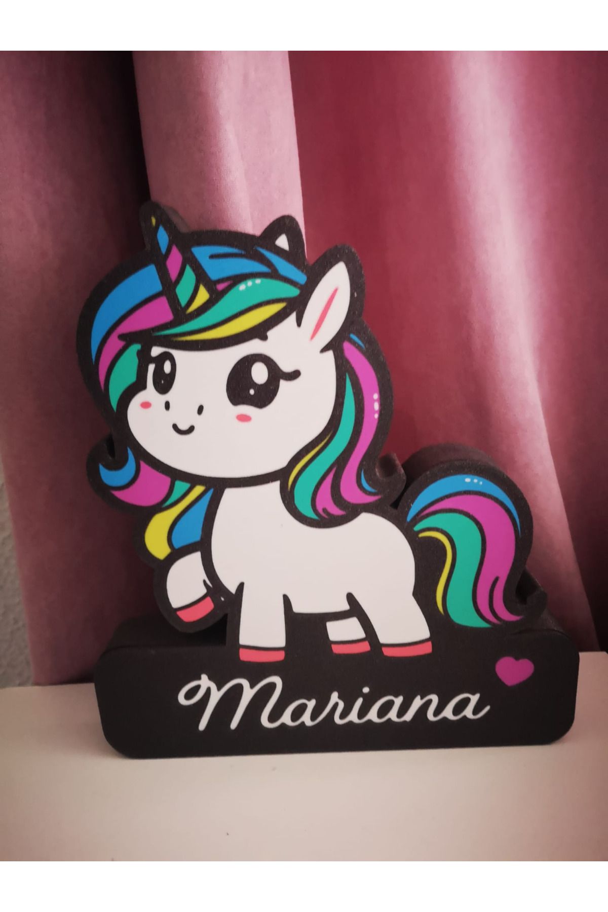 BASKIDURAĞI Unicorn Kişiselleştirilebilir Masa ve Gece Lambası Lightbox