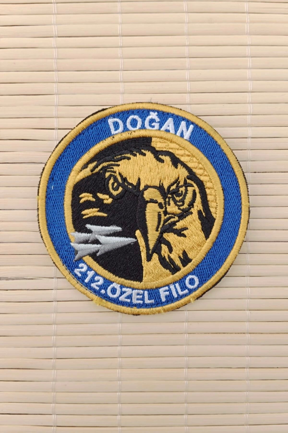 İZMİR ASKERİ MALZEME 212. Ozel Filo Dogan Yazili Kartal Amblemli Nakis islemeli Arma Pec Patch