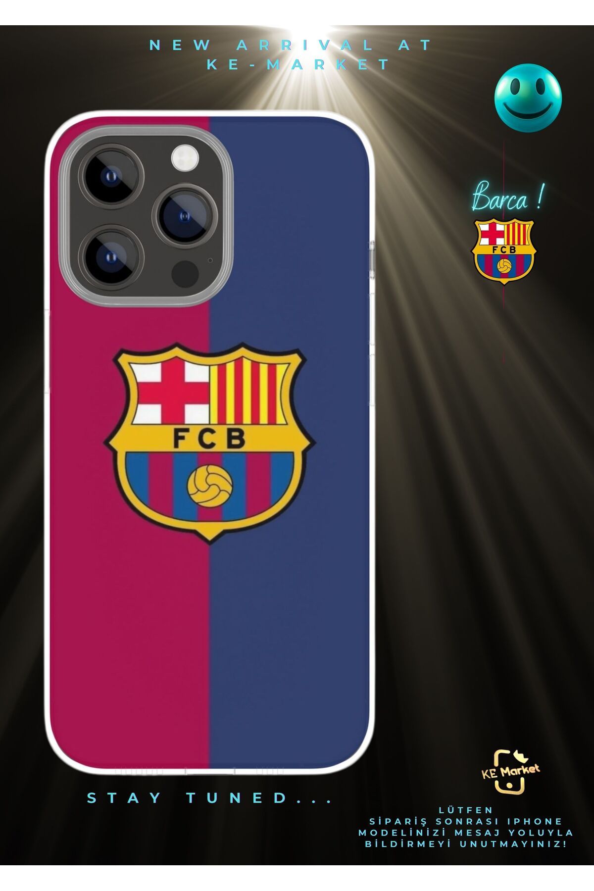 SOFTCASE Barca Series Iphone Tasarım Kılıf (LÜTFEN MESAJ YOLUYLA TELEFON MODELİNİZİ YAZINIZ)
