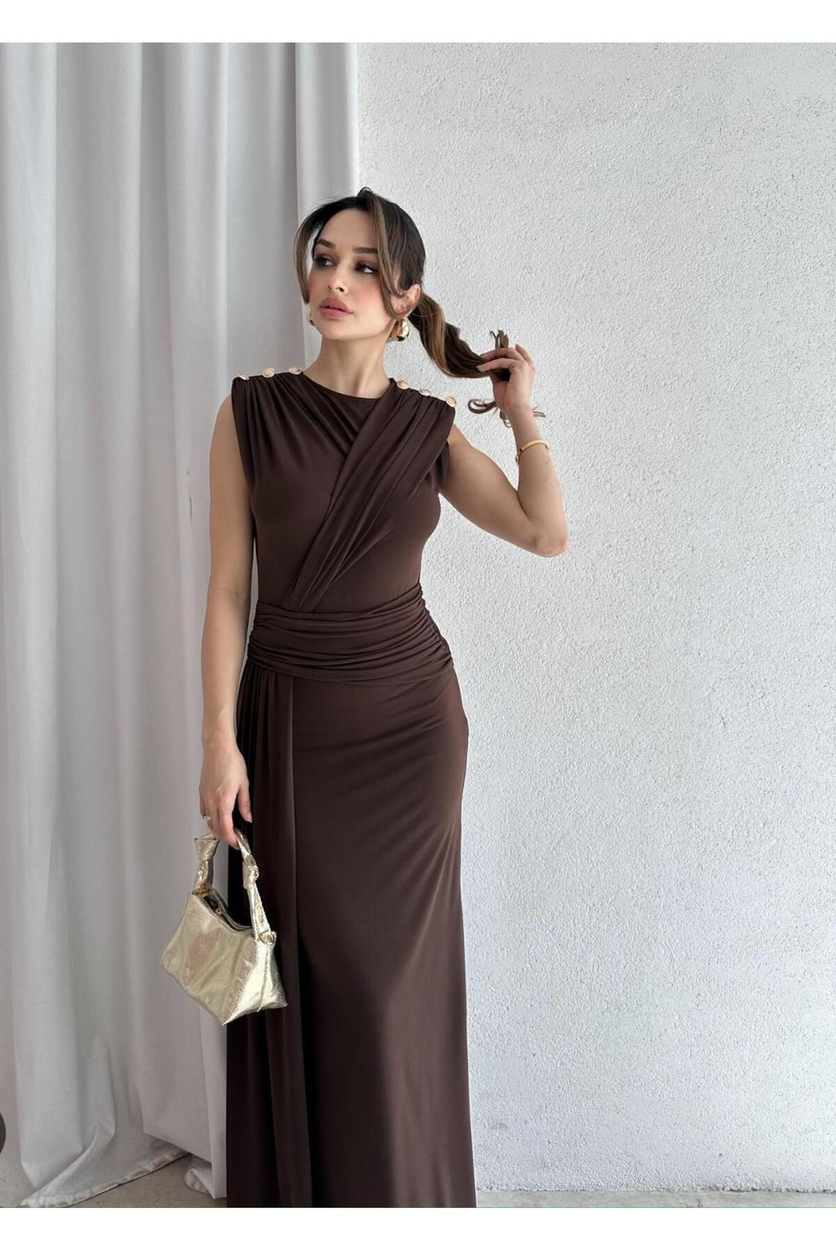 LACASE Sandy kumaş elbise