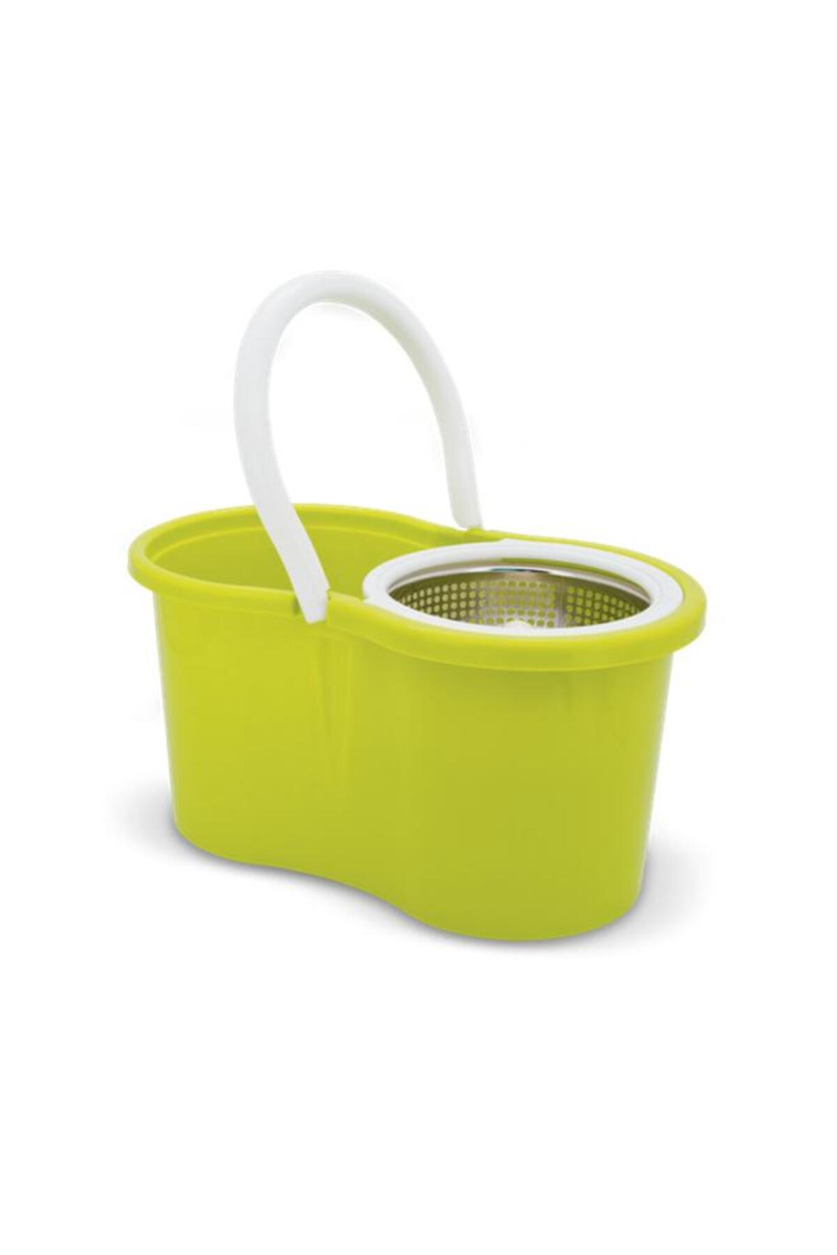 ممسحة دلو هوني بي ذات محركين تدور 360 درجة بمقبض طويل وقسمين