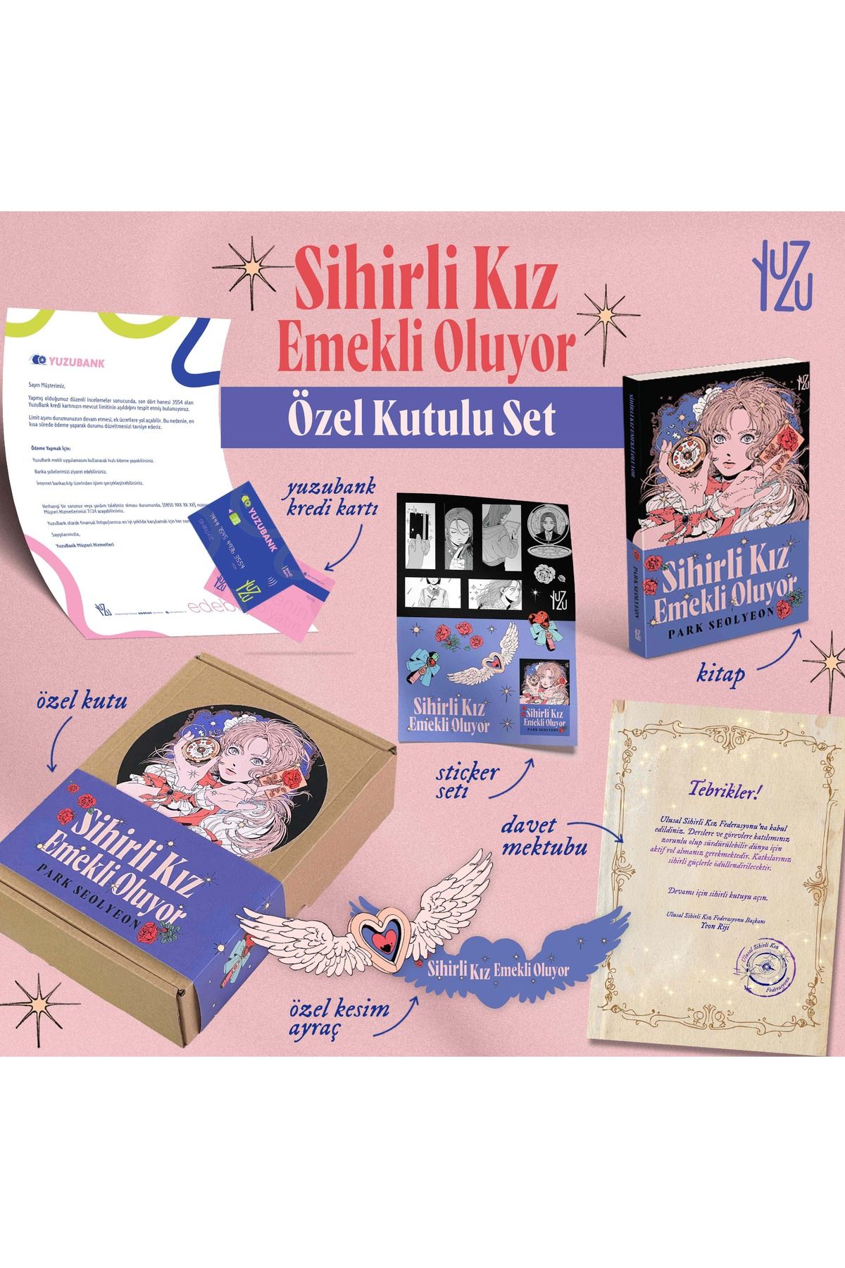 Yuzu Kitap Sihirli Kız Emekli Oluyor Özel Set