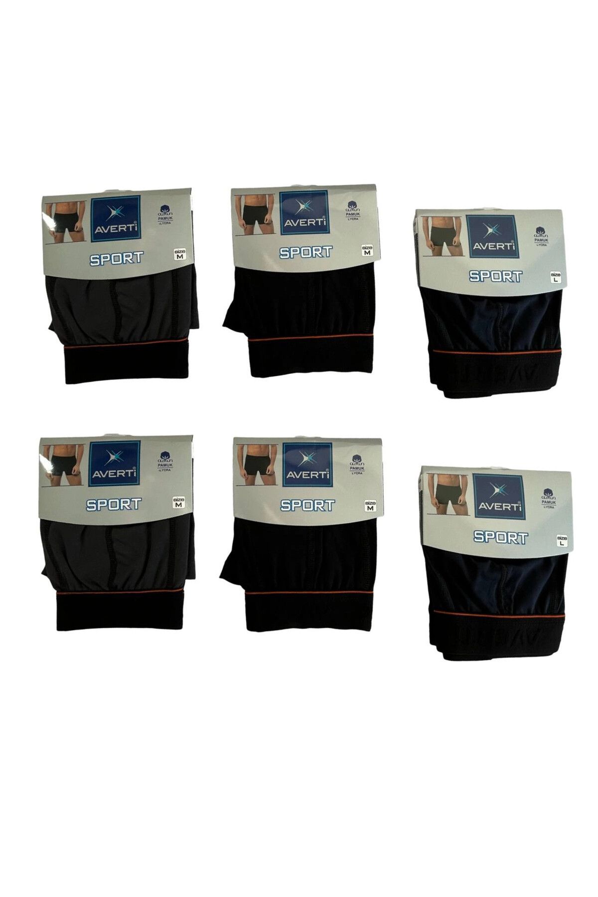 hazelin Erkek 6'Lı Likralı Pamuklu Sport Model Boxer HZL25S-AV02