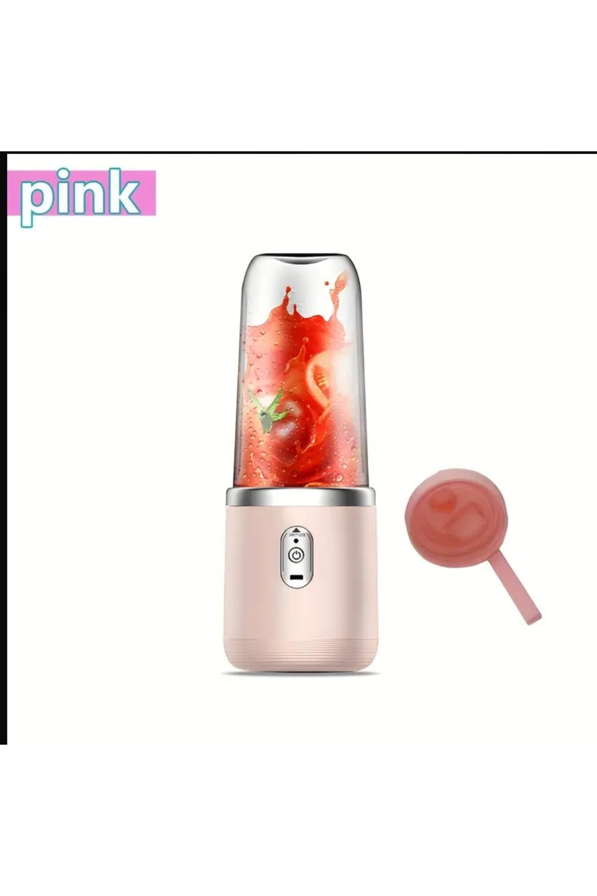 ORGANICYOU YIWU Taşınabilir USB Şarj Edilebilir Meyve Sıkacağı - Smoothie, Buz Kırma