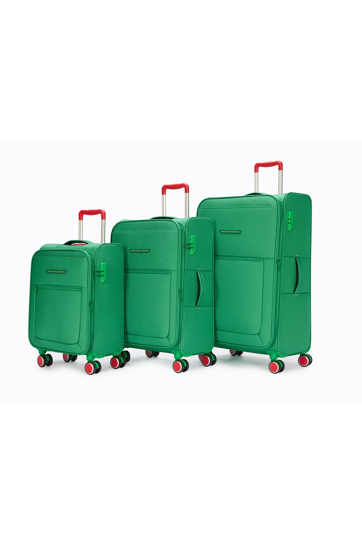 United Colors of Benetton Ultra Light 3'lü Valiz Seti Büyük - Orta ve Kabin Boy BNT2800