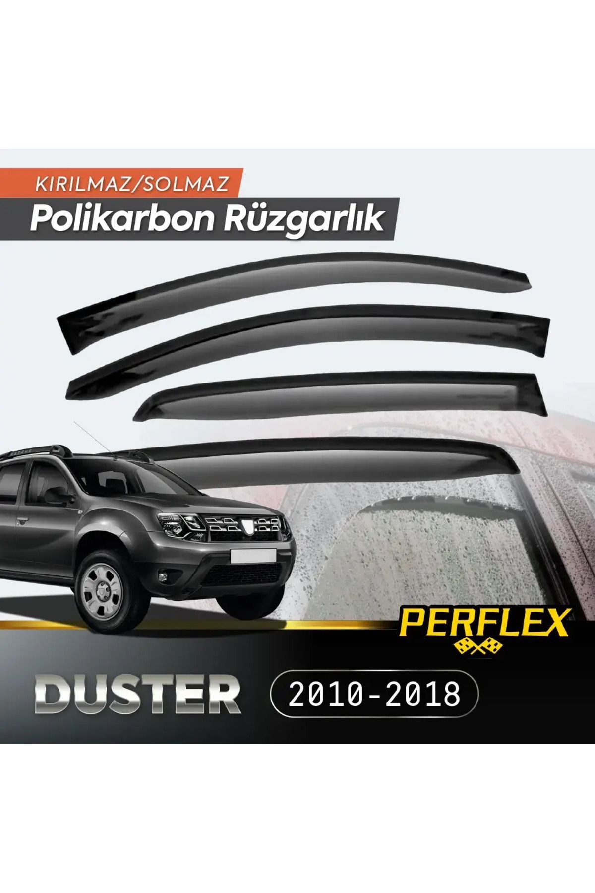 Linarx Cam Rüzgarlığı V2 Düz Dacia Duster (2010-2018)