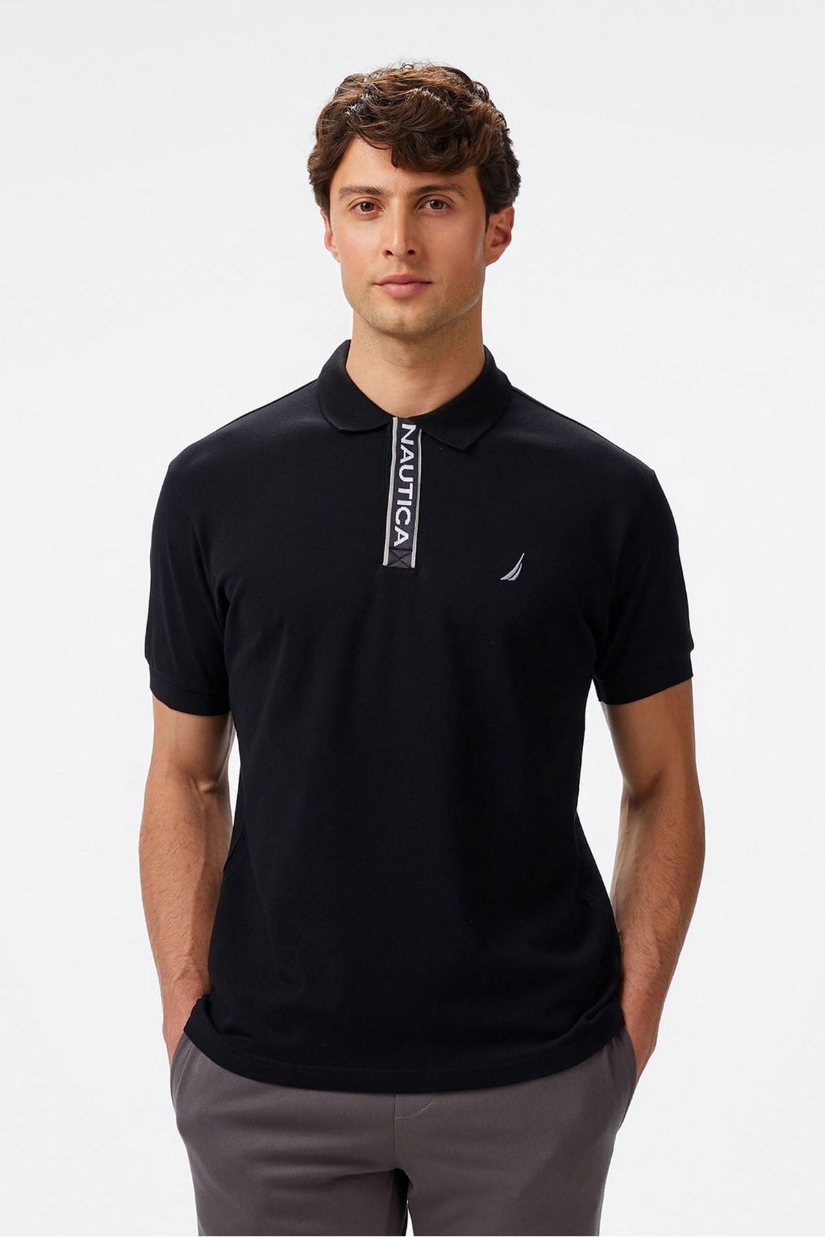Nautica Erkek Classic Fit Polo - Siyah