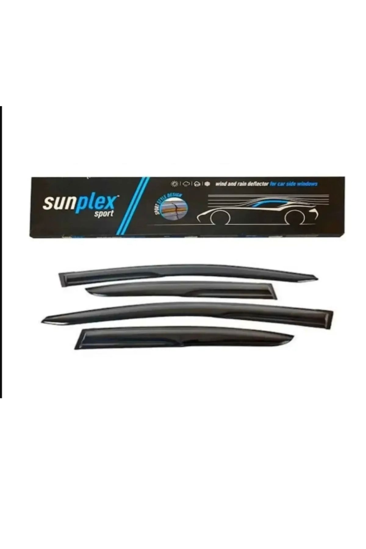 SUNPLEX Fiat Doblo 1 2001-2009 Sport Style Cam Rüzgarlığı Takım ( 2 Adet )