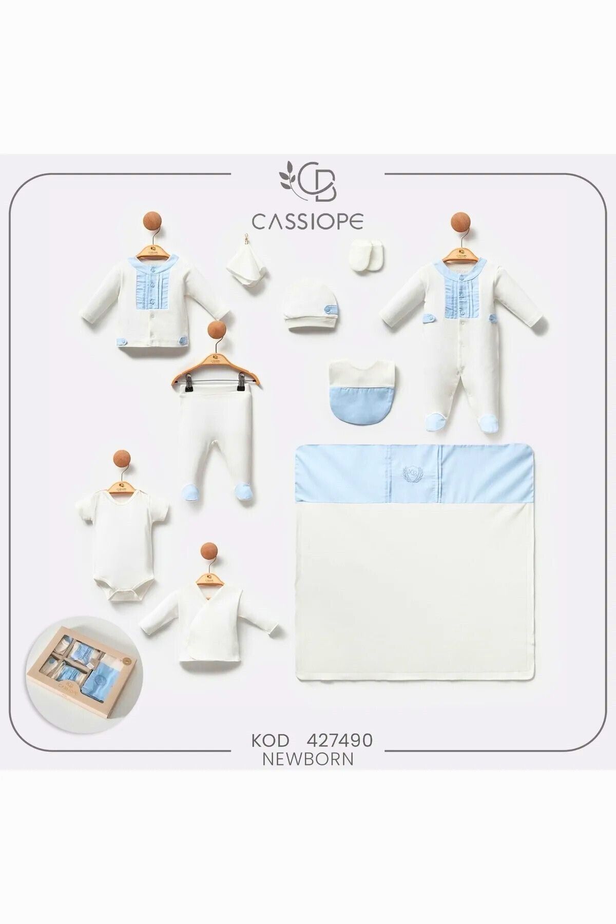 Cassiope My Baby Kumsal % 100 Coton Renkli Desenler İle 10'lu Hastane Çıkışı Özel Seri 427490