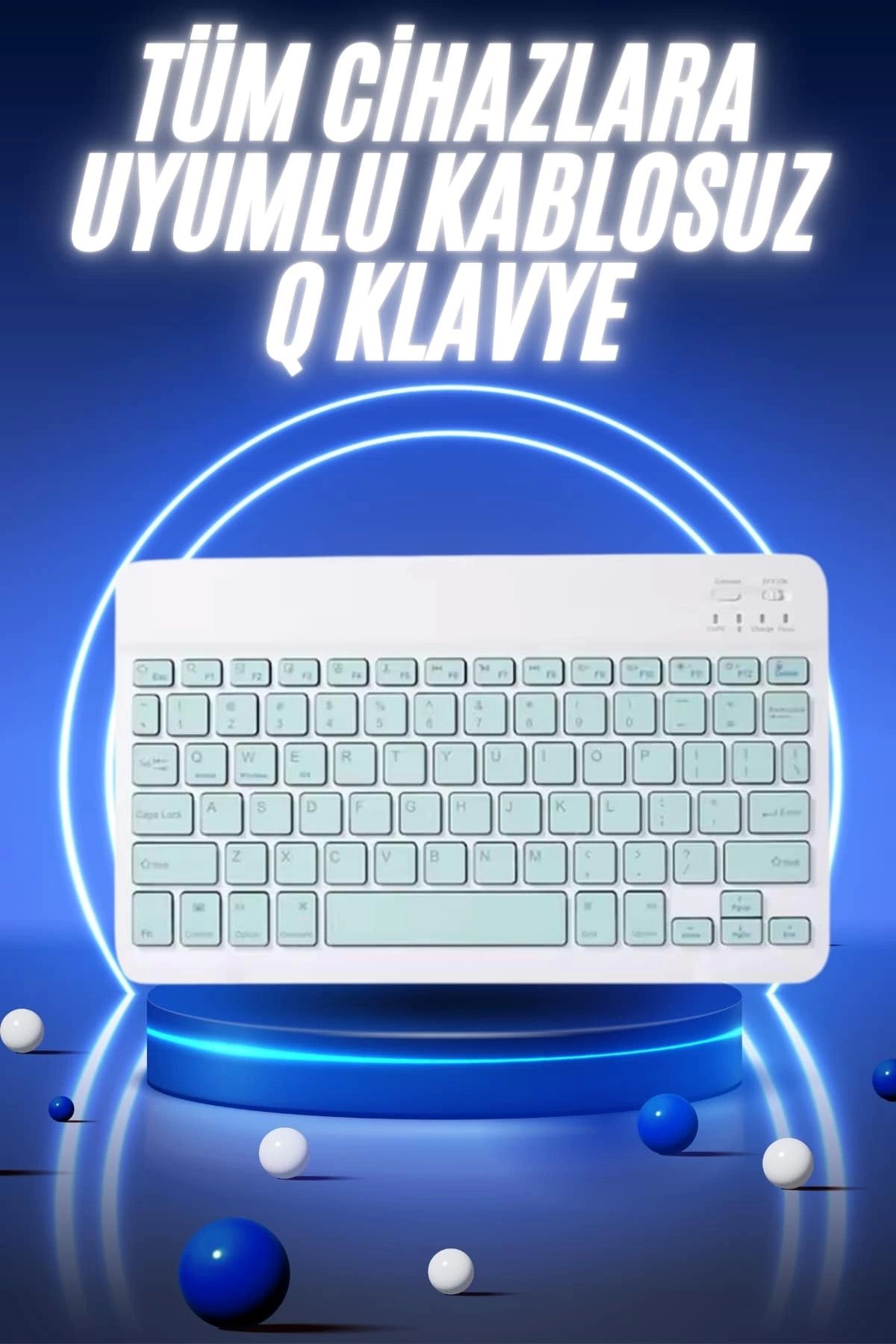 feifei Bluetooth Şarj Edilebilir Mini Q Klavye Kablosuz Taşınabilir