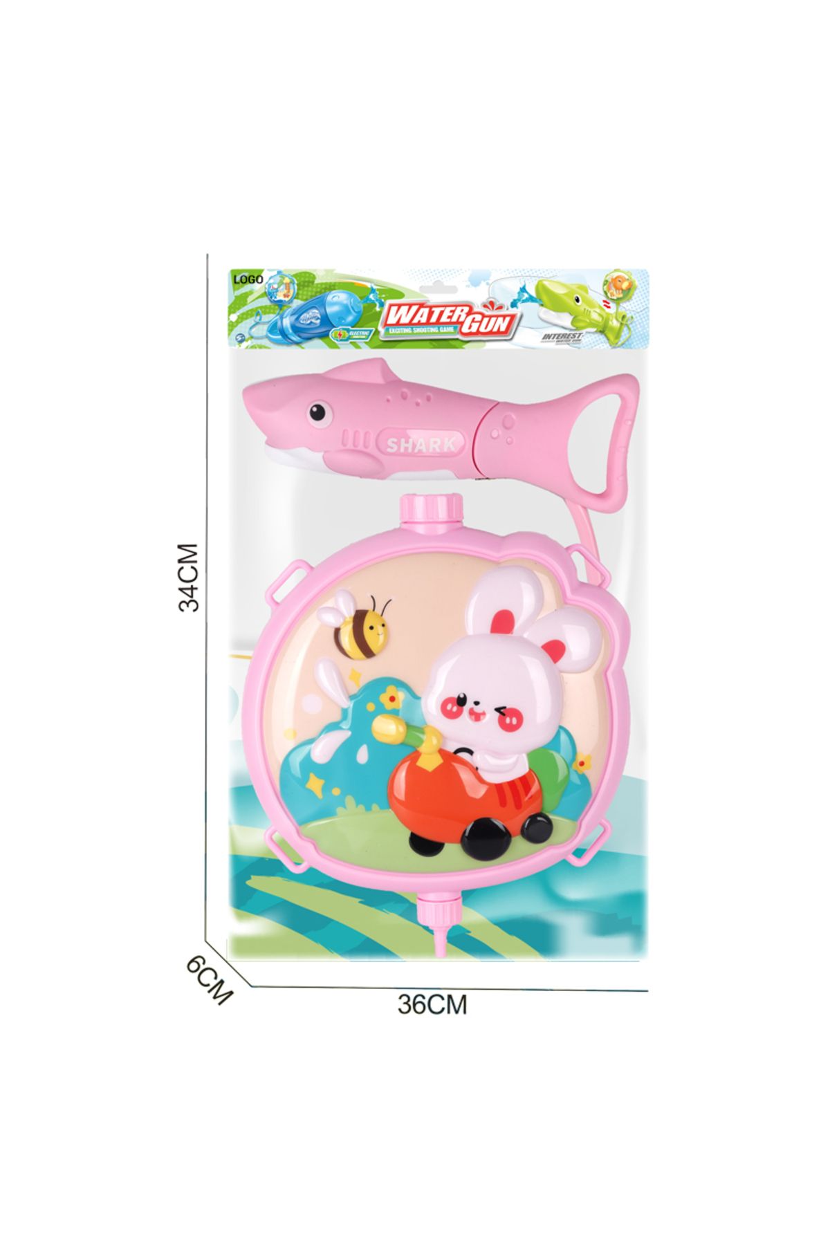 Gepettoys Outdoor Activity Animal Water Gun Geniş Hazneli Su Tabancası