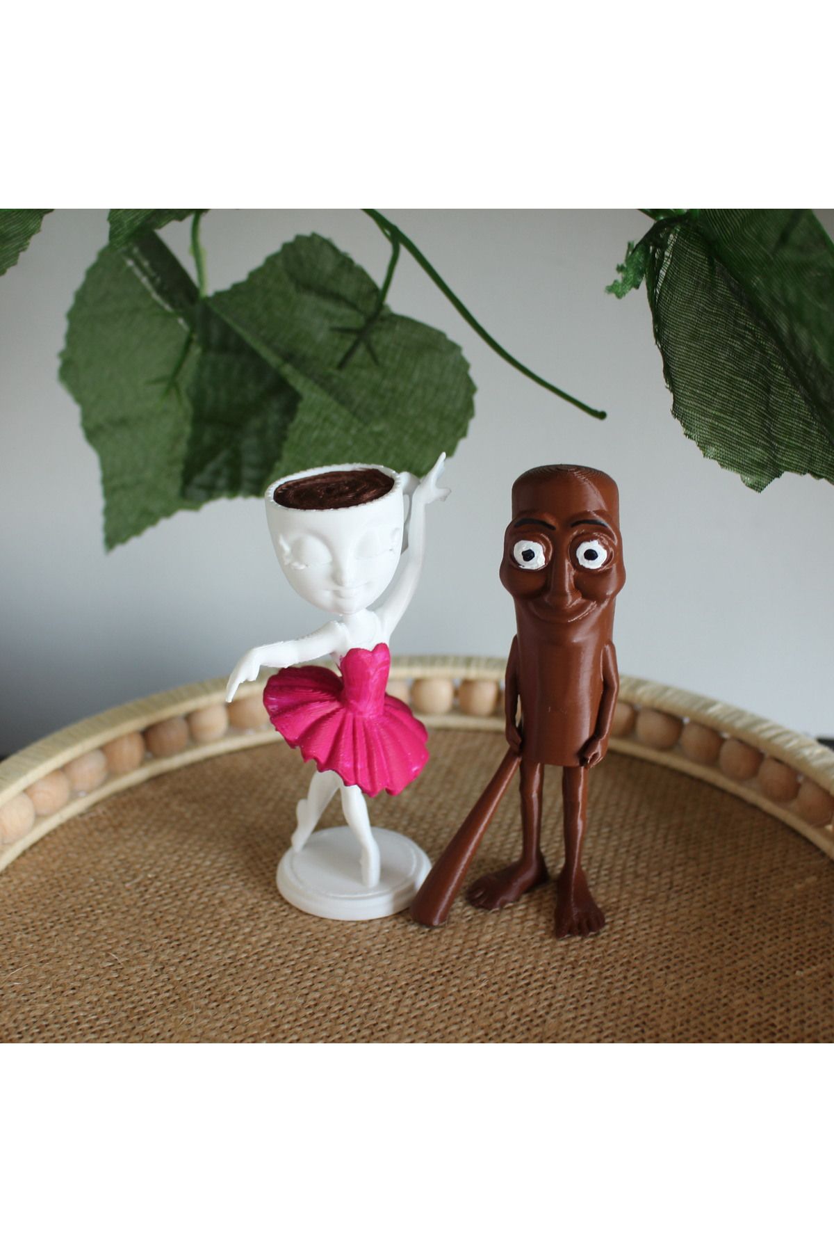 TRENDİN YOLU Tung Tung Sahur Ve Sevgilisi Ballerina Cappuccino Figürleri