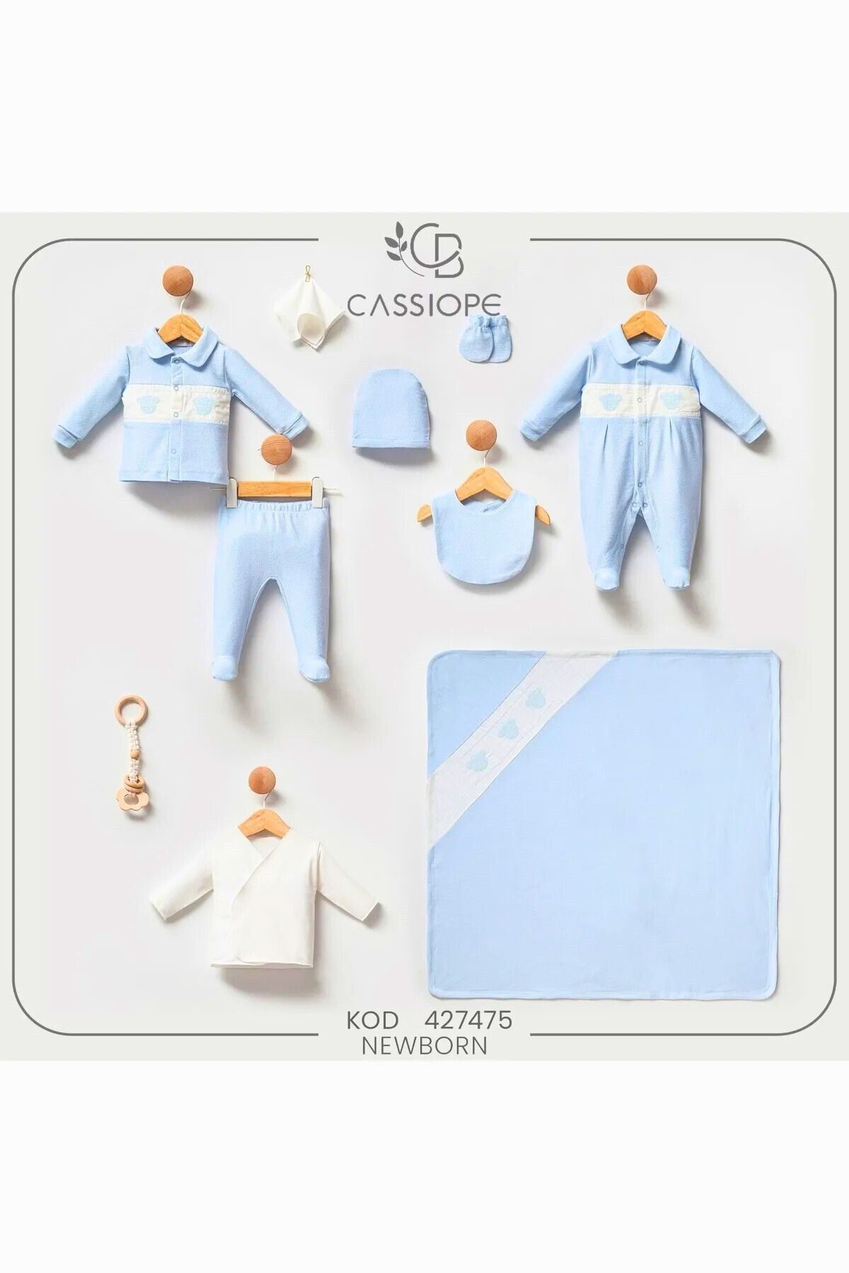 Cassiope My Baby Kumsal % 100 Coton Renkli Desenler İle 10'lu Hastane Çıkışı Özel Seri 427475