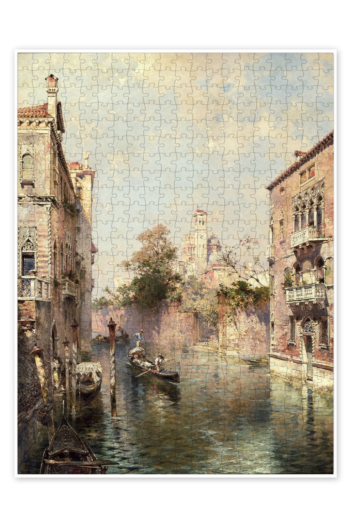 Jeronkarji Rio San Bernardo, Venedik 500 Parça Puzzle Yapboz Şehir Manzara Temalı Hobilik