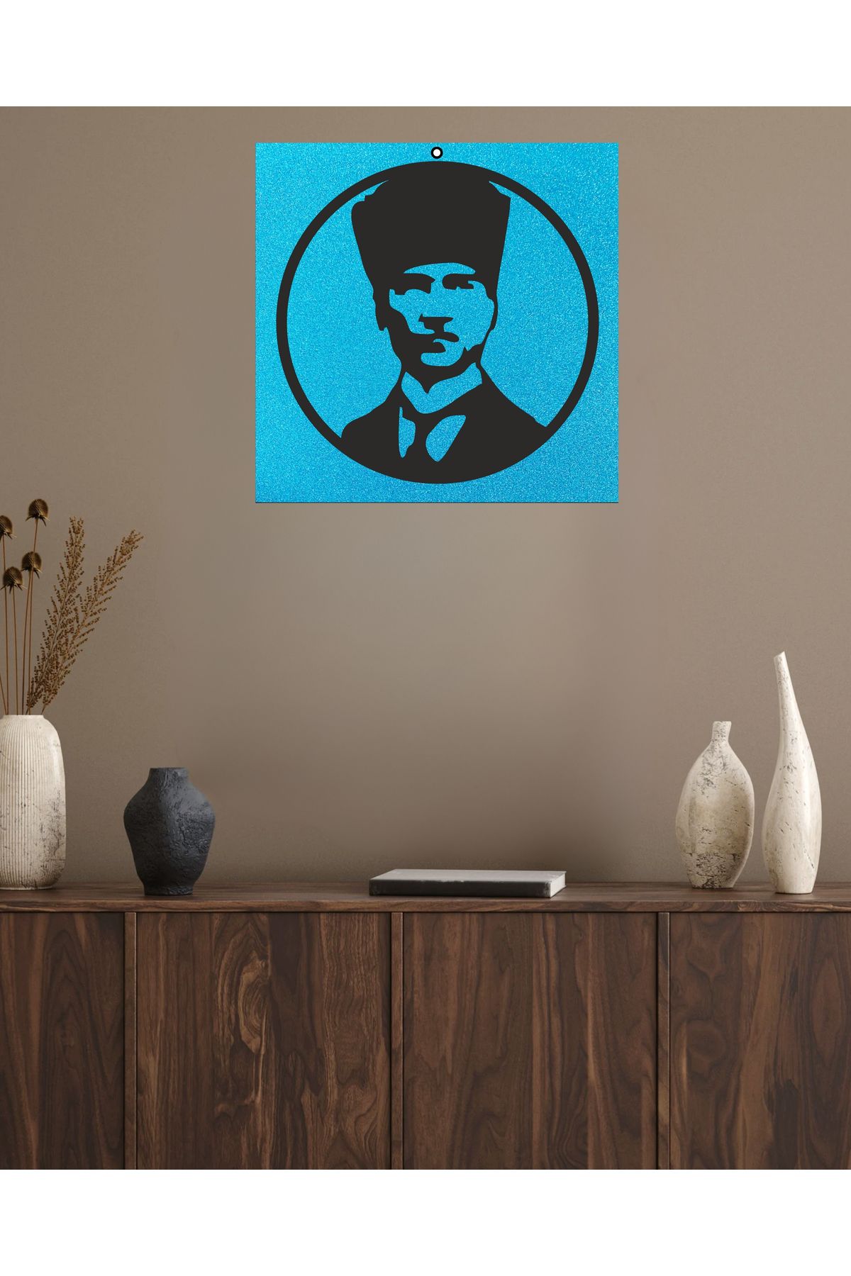 Grand Fine Art Çerçevesiz Sim Karton Üzeri Lazer Kesim Mdf Atatürk Tablo