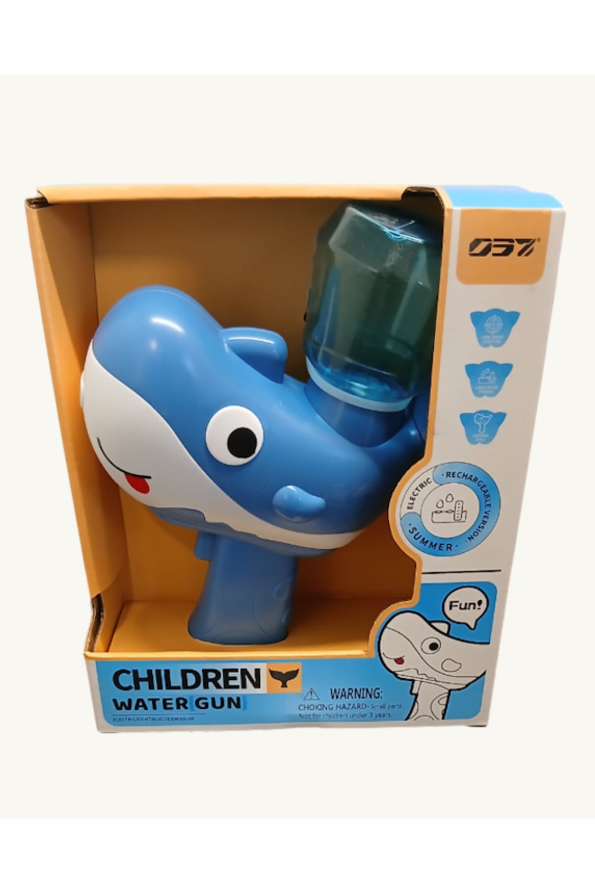 Gepettoys Dolphin Backpack Water Gun 22*19 cm Adorable Dolphin Su Tabancası