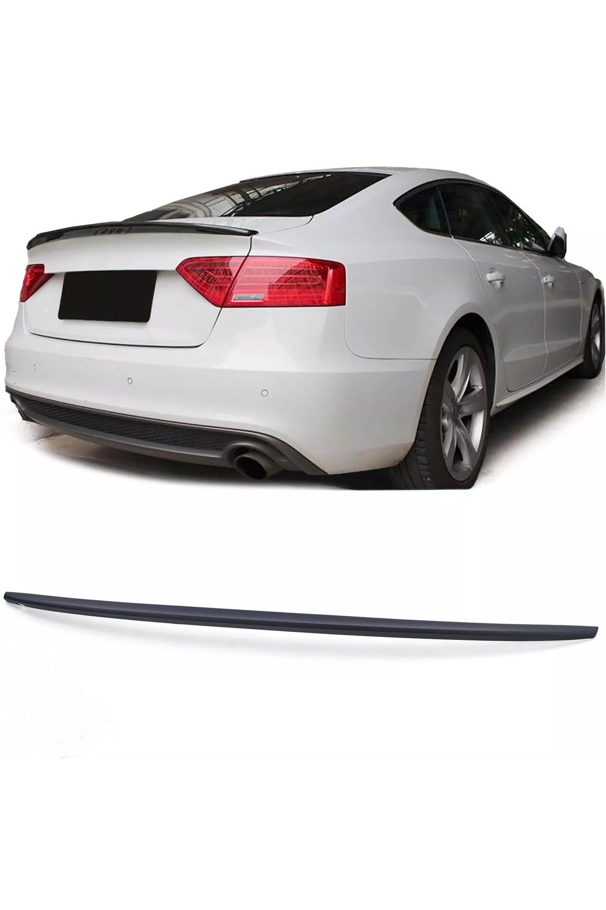 X POWER TUNİNG audi a5 2007-2016 plastik parlak siyah s5 spoiler spoyler