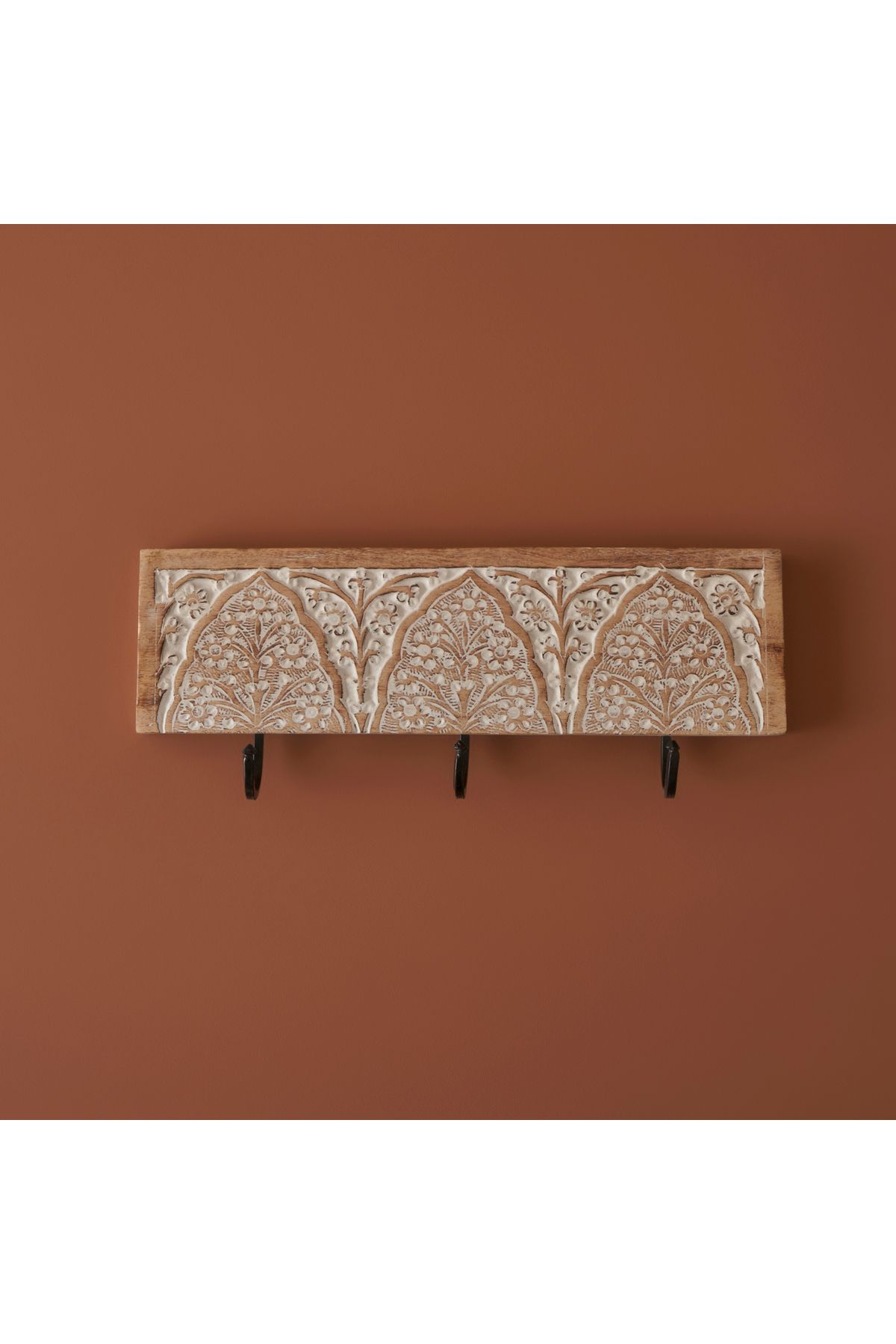Bella Maison Nala Dekoratif Askı Naturel-Beyaz (38x5x18 cm)