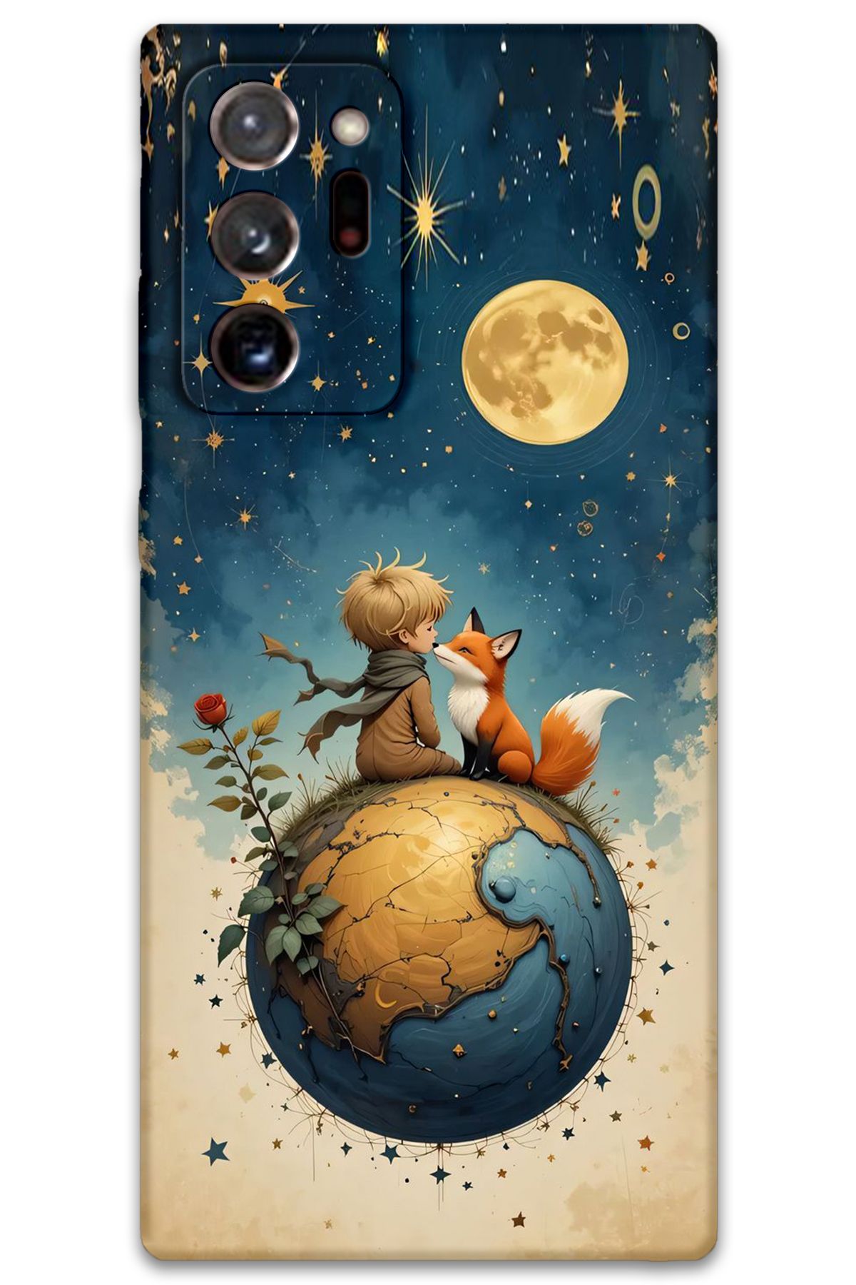 Gramaphone Galaxy Note 20 Ultra Uyumlu Çizgi Film Desenli Telefon Kılıfı + Ekran Koruyucu - 5823