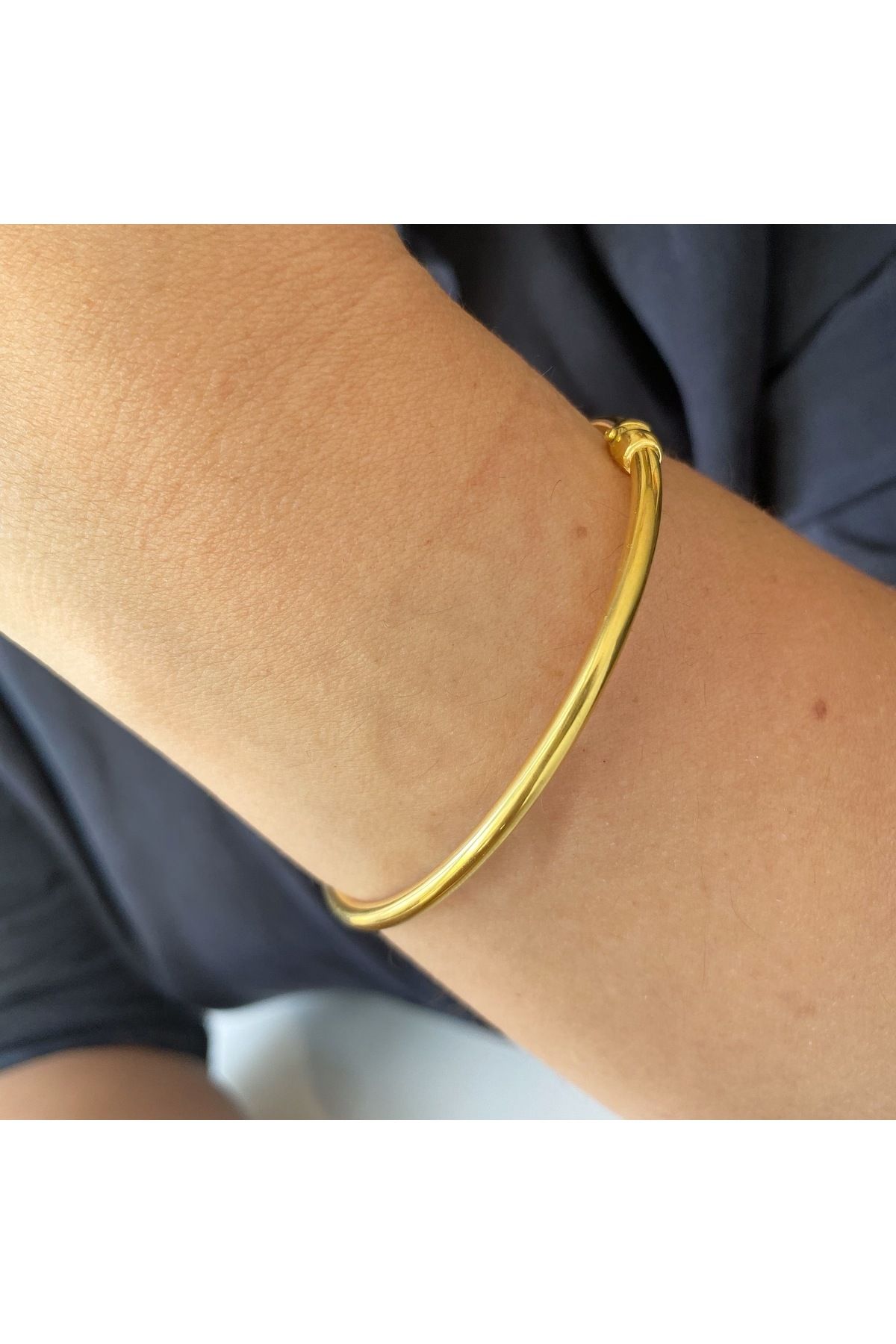 simurg jewellery 14 Ayar Altın Kaplamalı Gümüş Bilezik