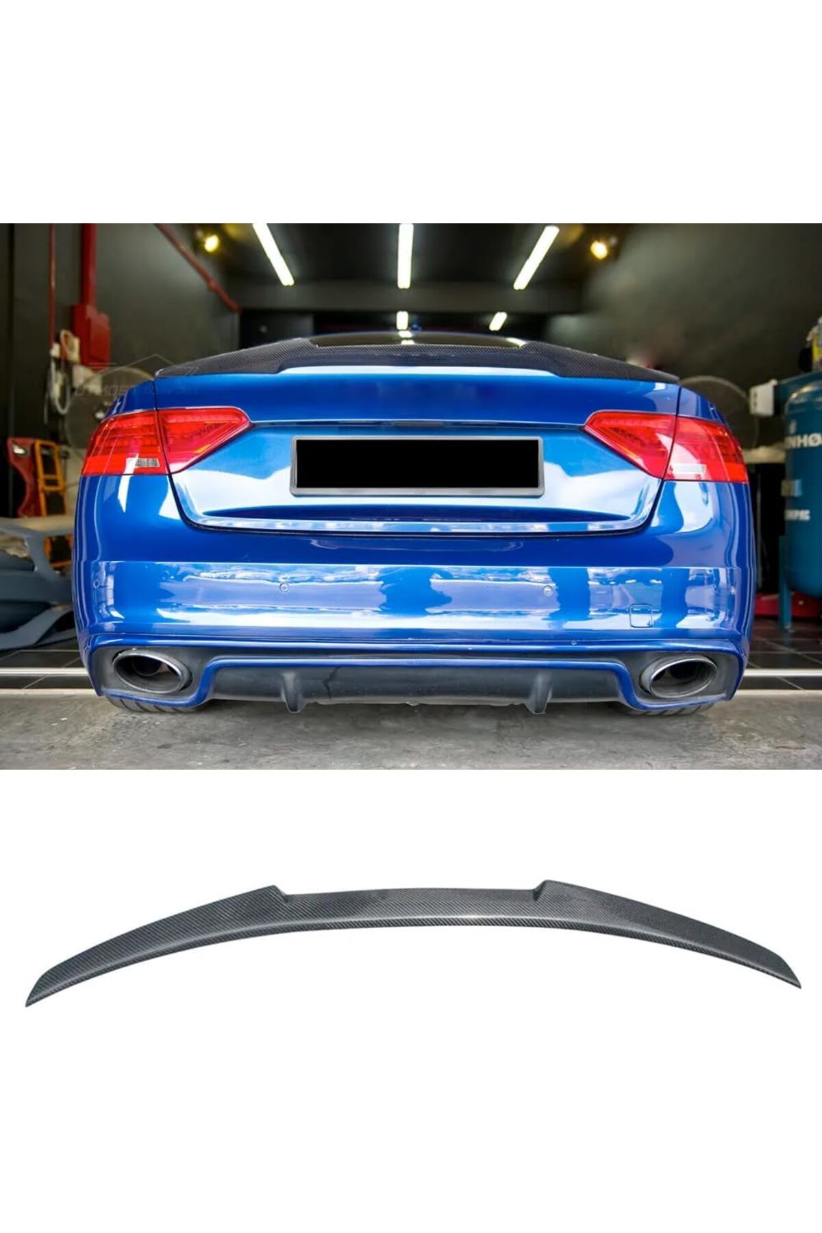X POWER TUNİNG audi a5 2007-2016 plastik parlak siyah m4 spoiler