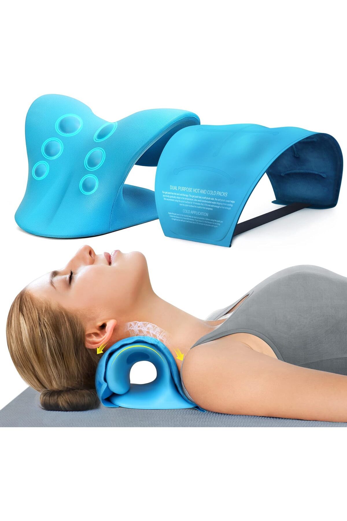 comfortlife İçin Boyun Sedye Ve Sıcak Soğuk Kompresli Servikal Çekiş Cihazı Yastığı