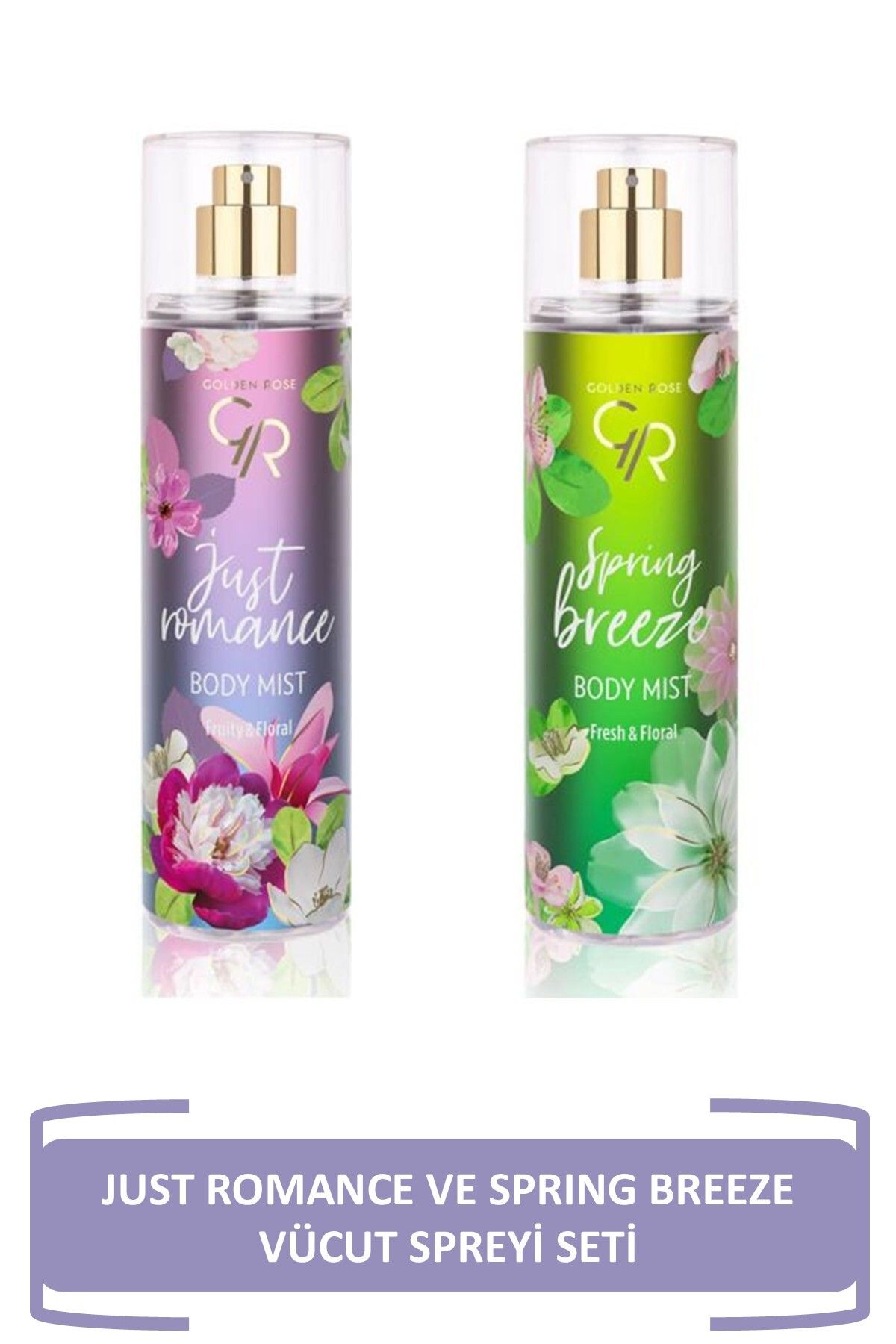 Golden Rose Just Romance Ve Sprıng Breeze Vücut Spreyi Seti