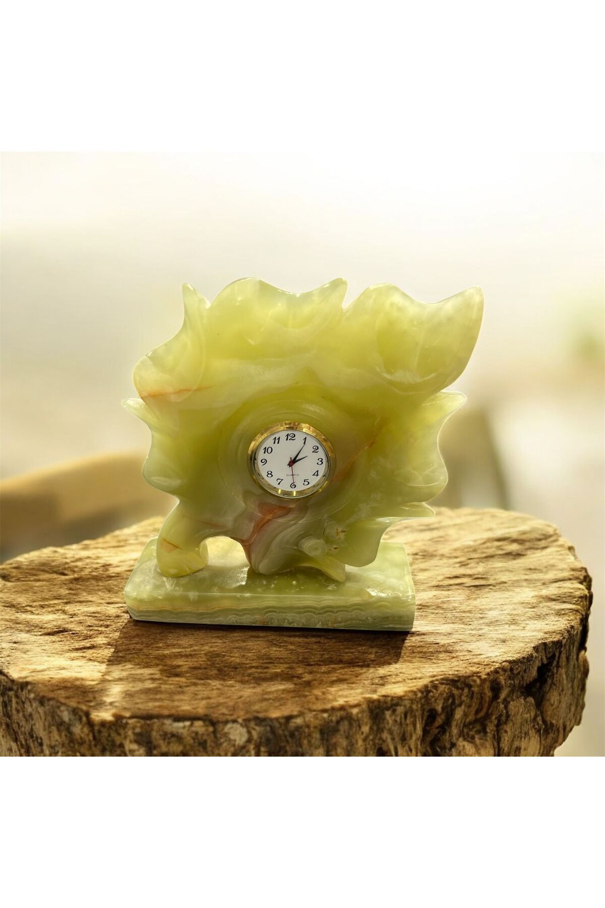 AURA STONE Oniks Yaprak Saat