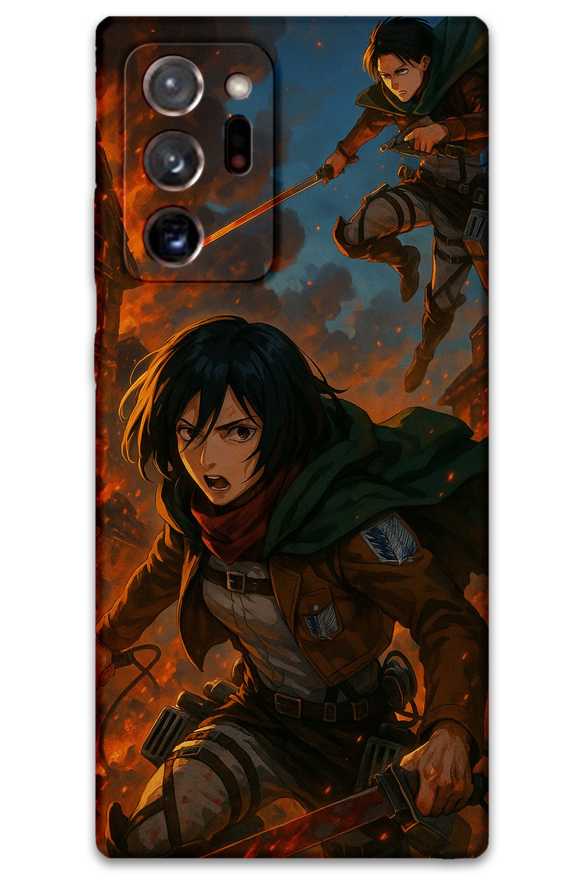 Gramaphone Galaxy Note 20 Ultra Uyumlu Anime Desenli Telefon Kılıfı + Ekran Koruyucu - 5744