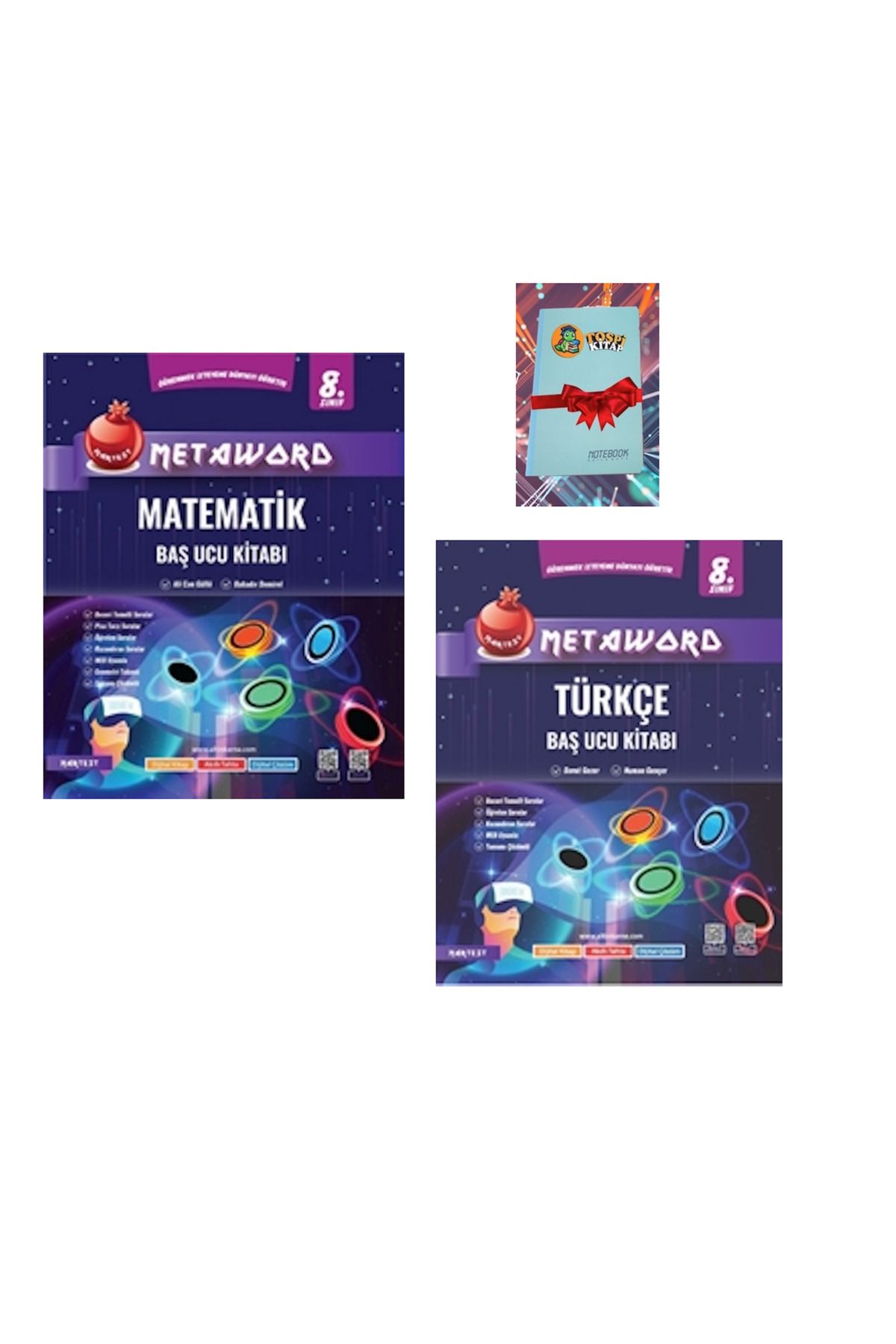 Nartest Yayınları 8. Sınıf Metaword MATEMATİK + TÜRKÇE ( NOT DEFTERİ HEDİYE)