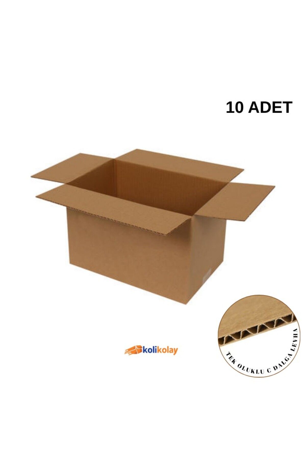 KOLİ KOLAY 30,5x23,5x30,5CM Tek Oluklu Koli 10 Adet