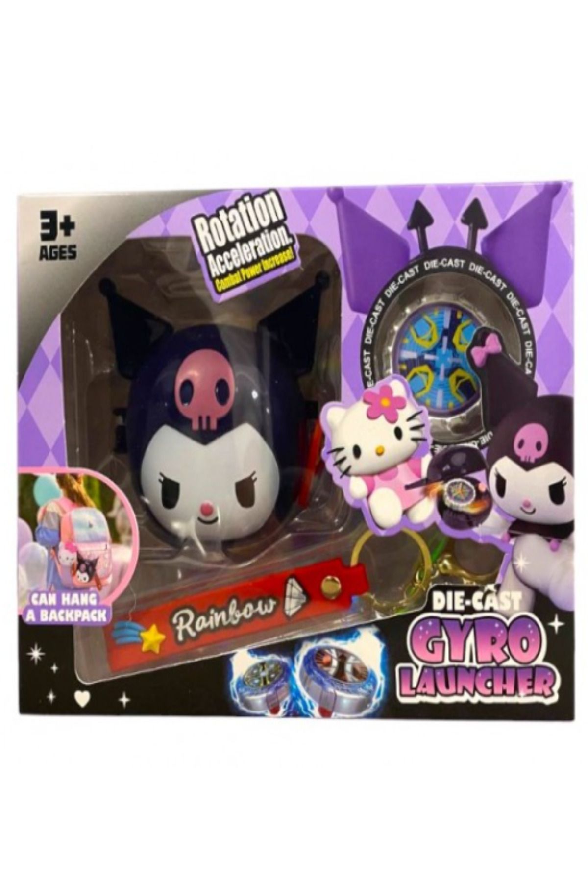 kuromi Kuromı Rainbow Beyblade Atan Figür Oyuncak