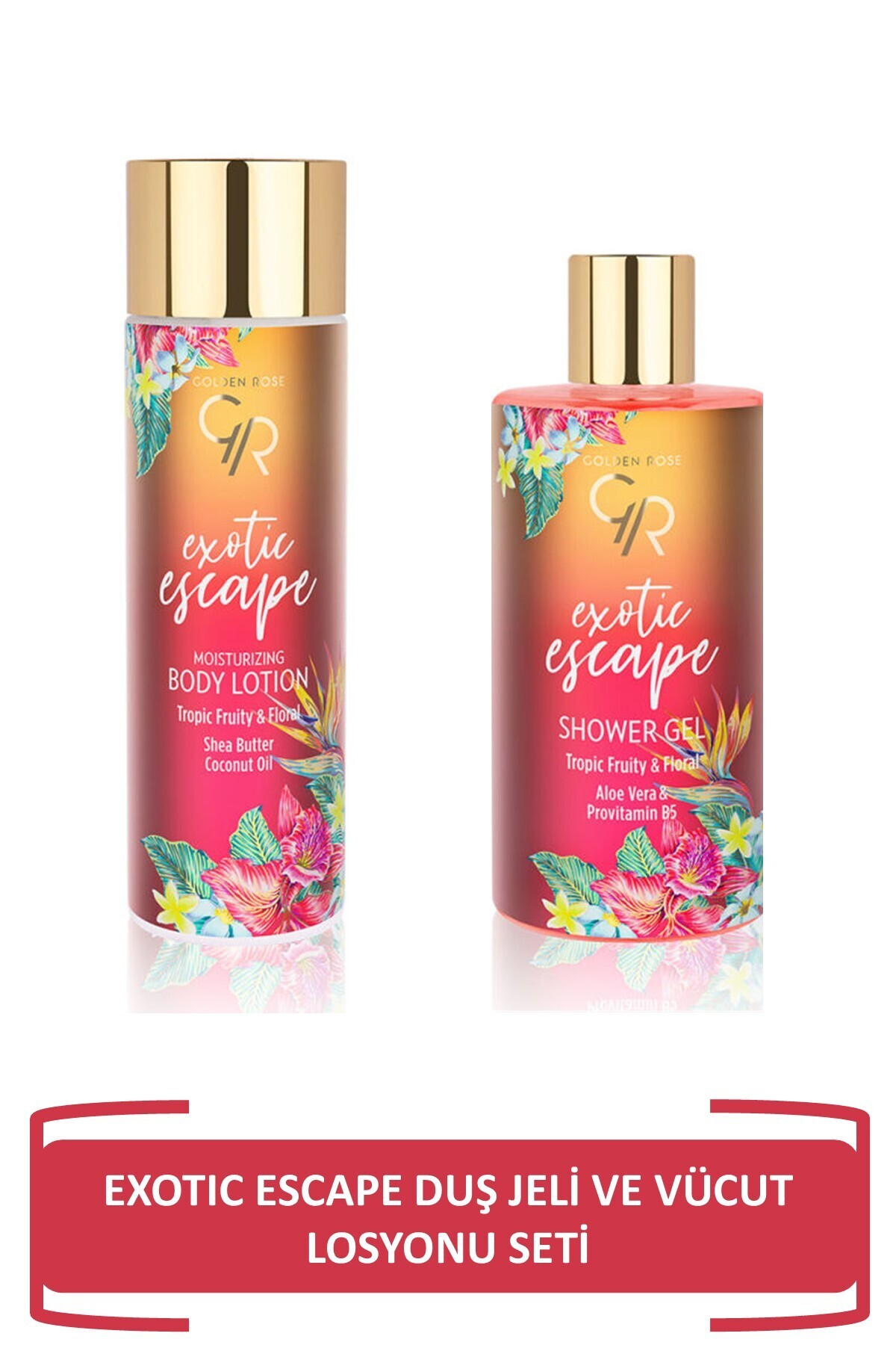 Golden Rose Exotic Escape Duş Jeli Ve Vücut Losyonu Seti