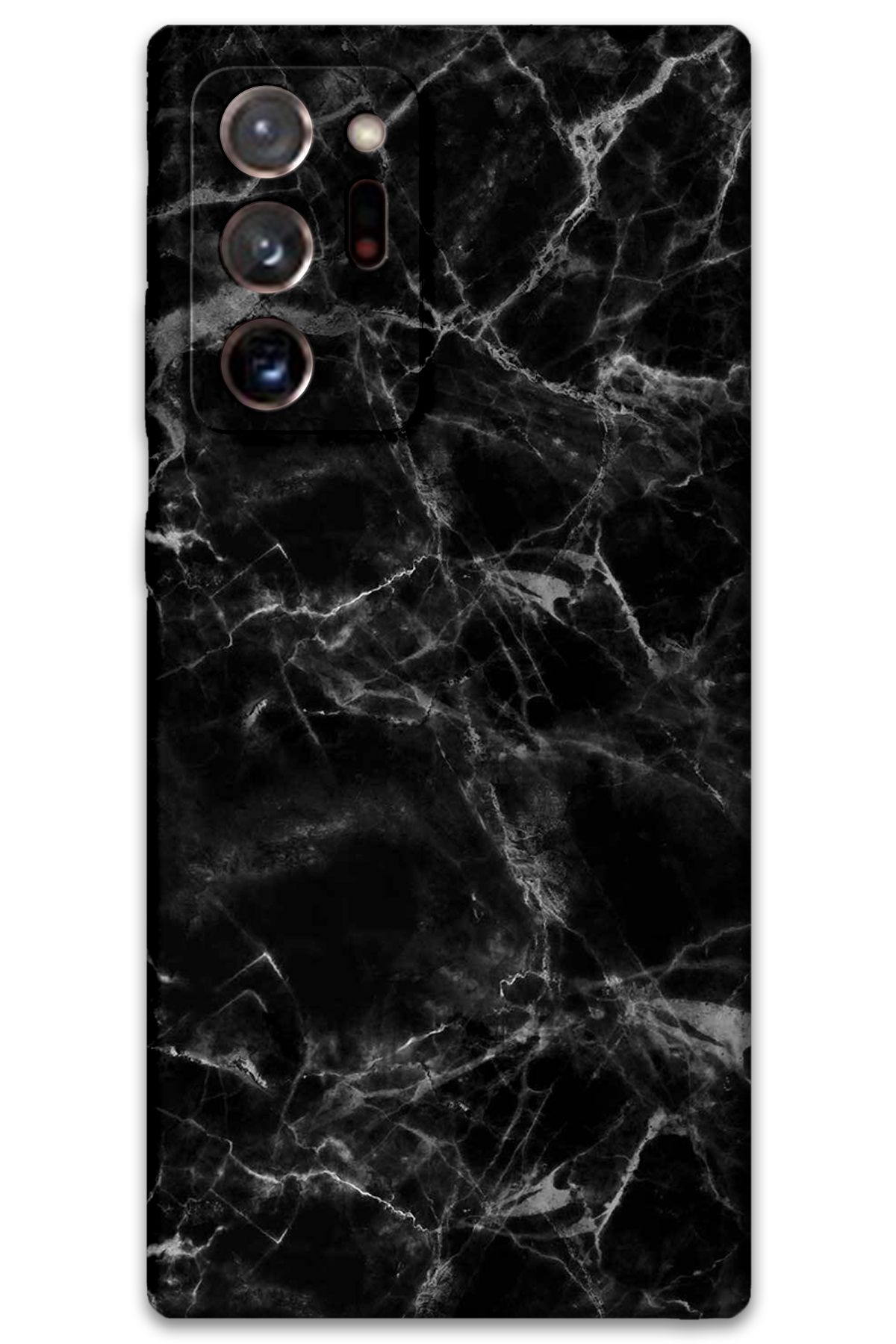 Gramaphone Galaxy Note 20 Ultra Uyumlu Mermer Desenli Telefon Kılıfı + Ekran Koruyucu - 5815