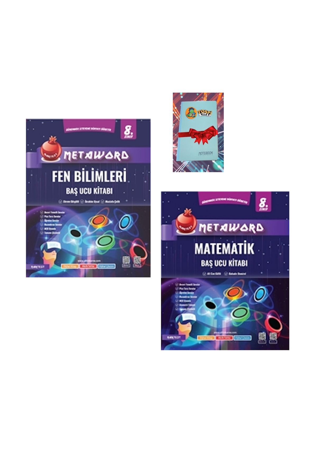 Nartest Yayınları 8. Sınıf Metaword FEN BİLİMLERİ + MATEMATİK ( NOT DEFTERİ HEDİYE)