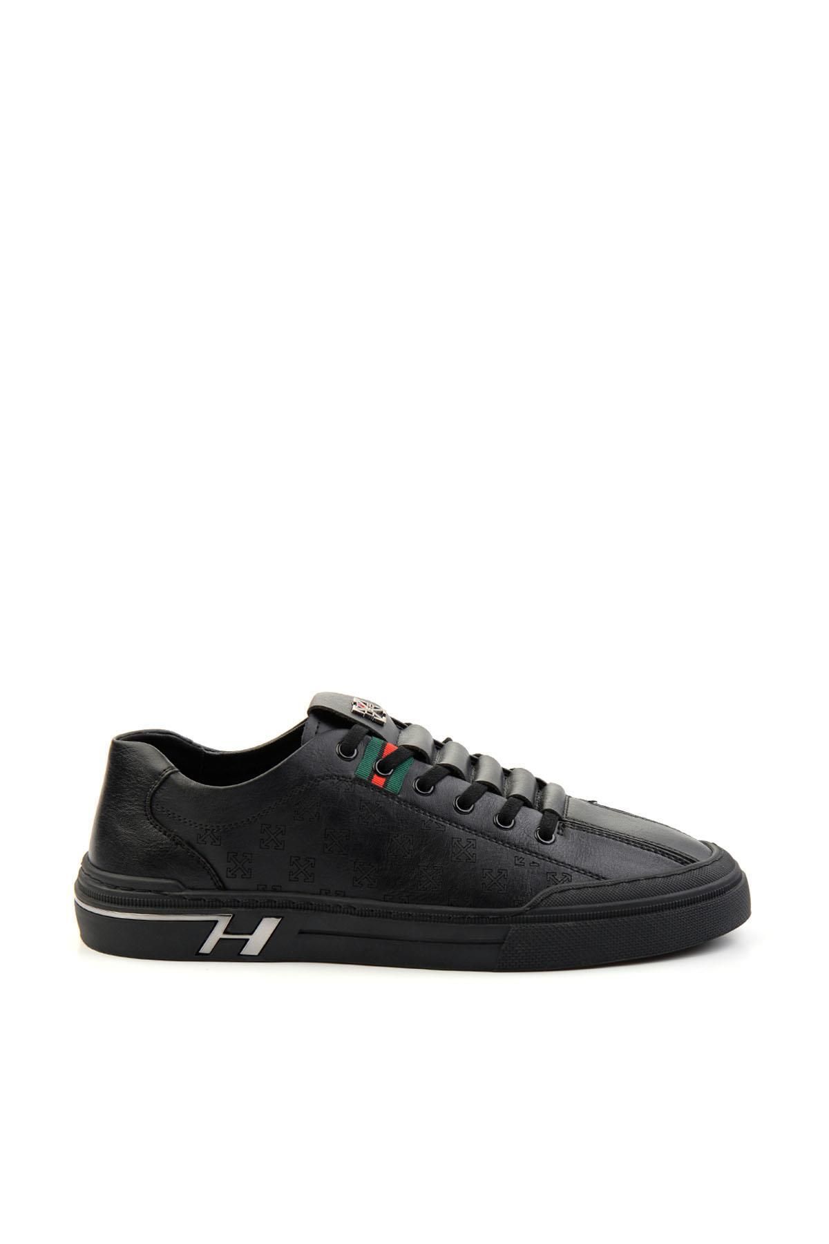 Guja Siyah Leather Erkek Sneaker E01185510303