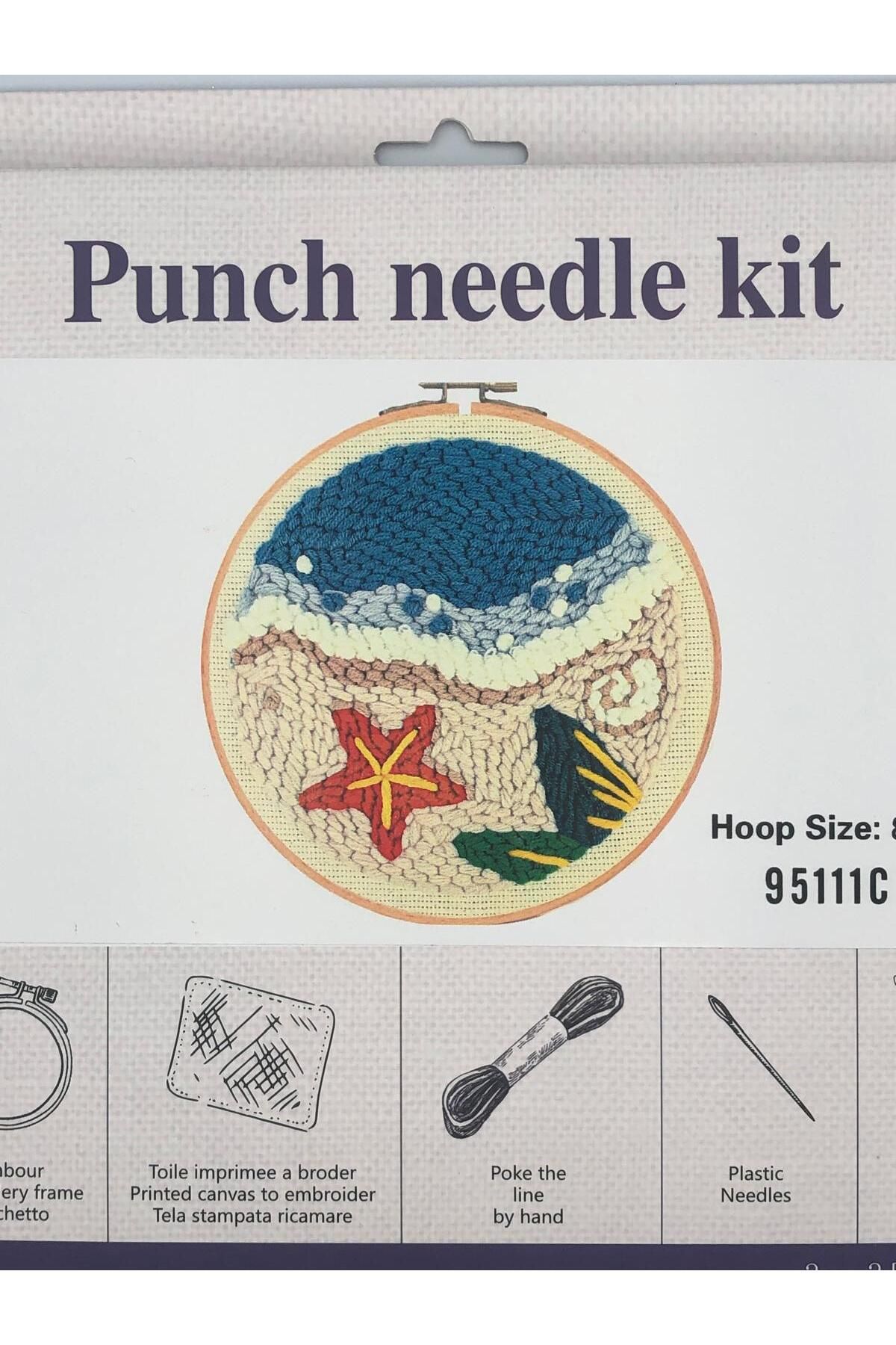 DUCK HOBY Kolay Başlangıç Seviye Yün Punch Kiti, Punch Nakış Seti, Çocuklar İçin Kit, Yün Kiti 95111C