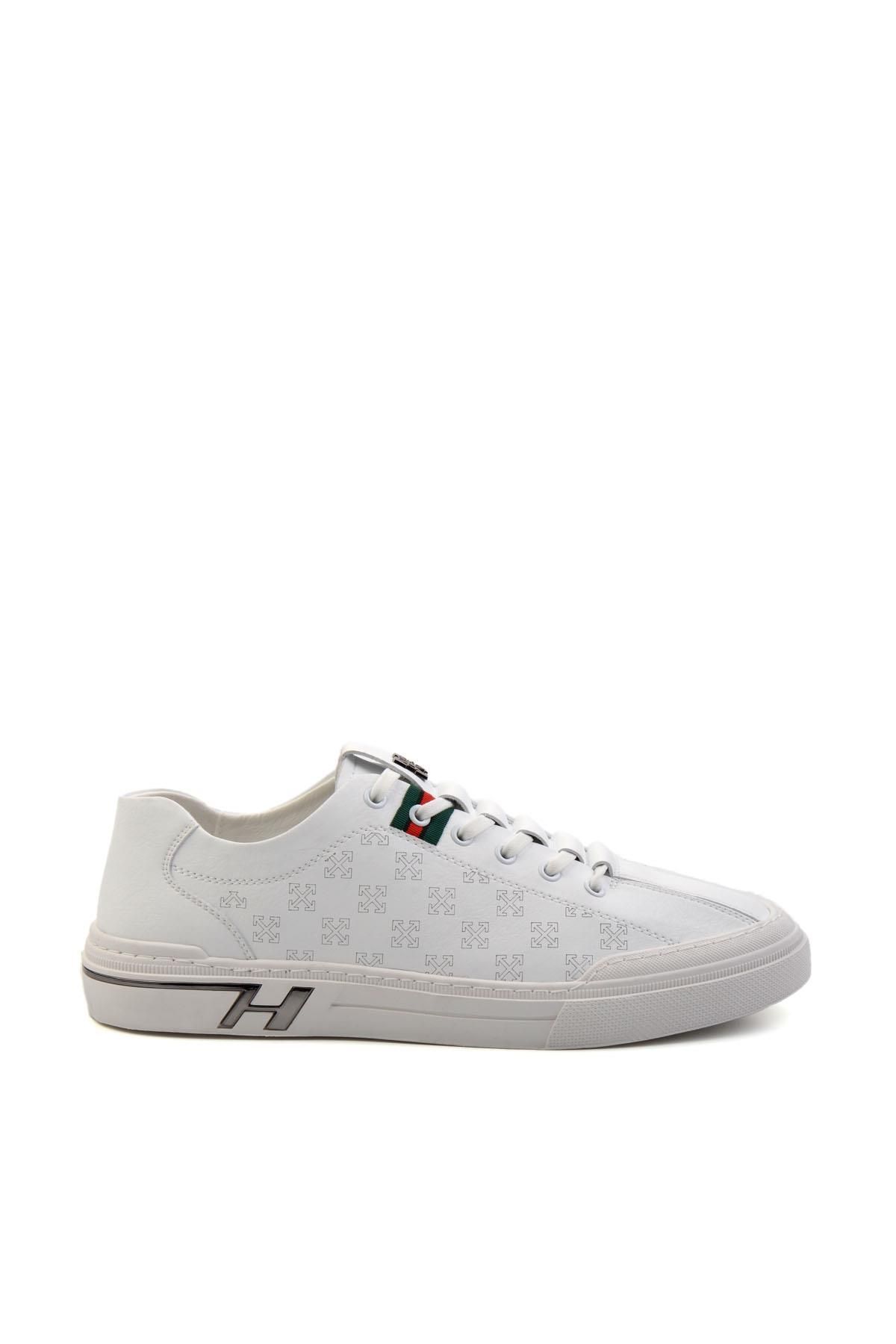 Guja Beyaz Leather Erkek Sneaker E01185510303