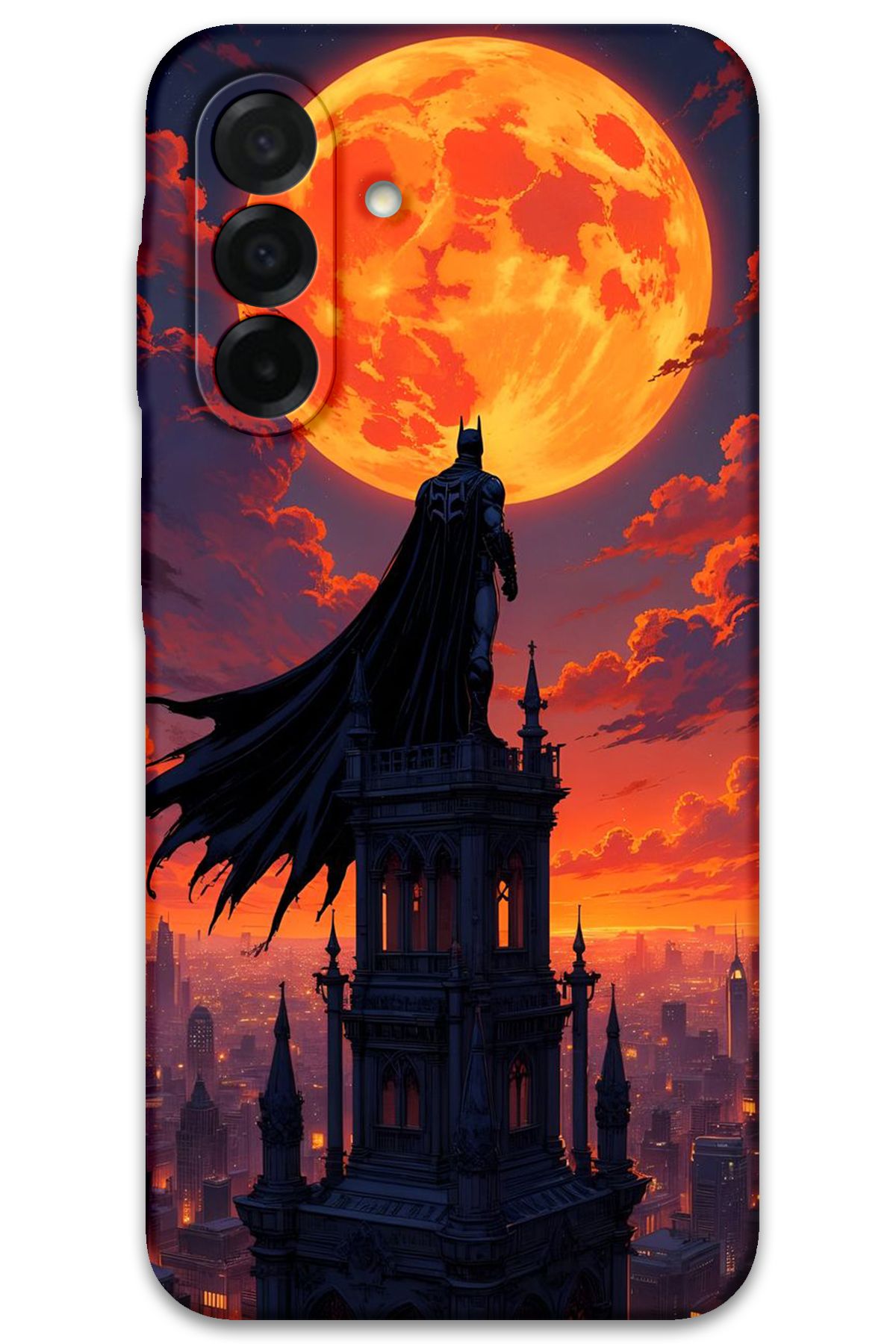 Gramaphone Galaxy A56 Uyumlu Batman Desenli Telefon Kılıfı + Ekran Koruyucu - 5829