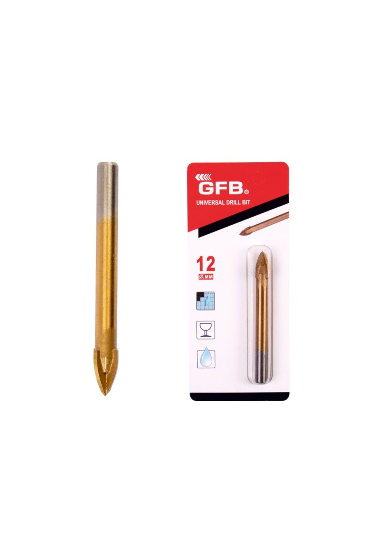 GFB Cam Seramik Delme Ucu 4 Mm 5 Adet